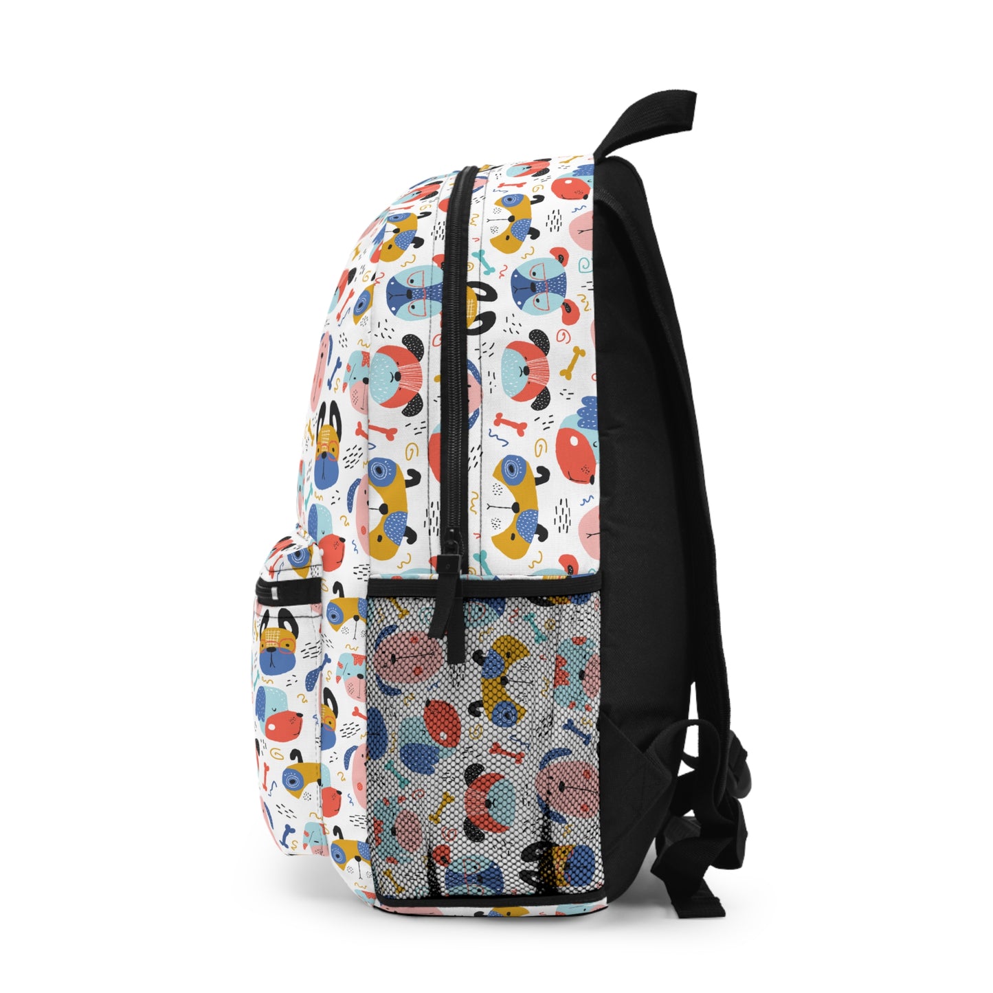 Adorable Canine Characters: Cartoon Faces of Dogs Lightweight Backpack