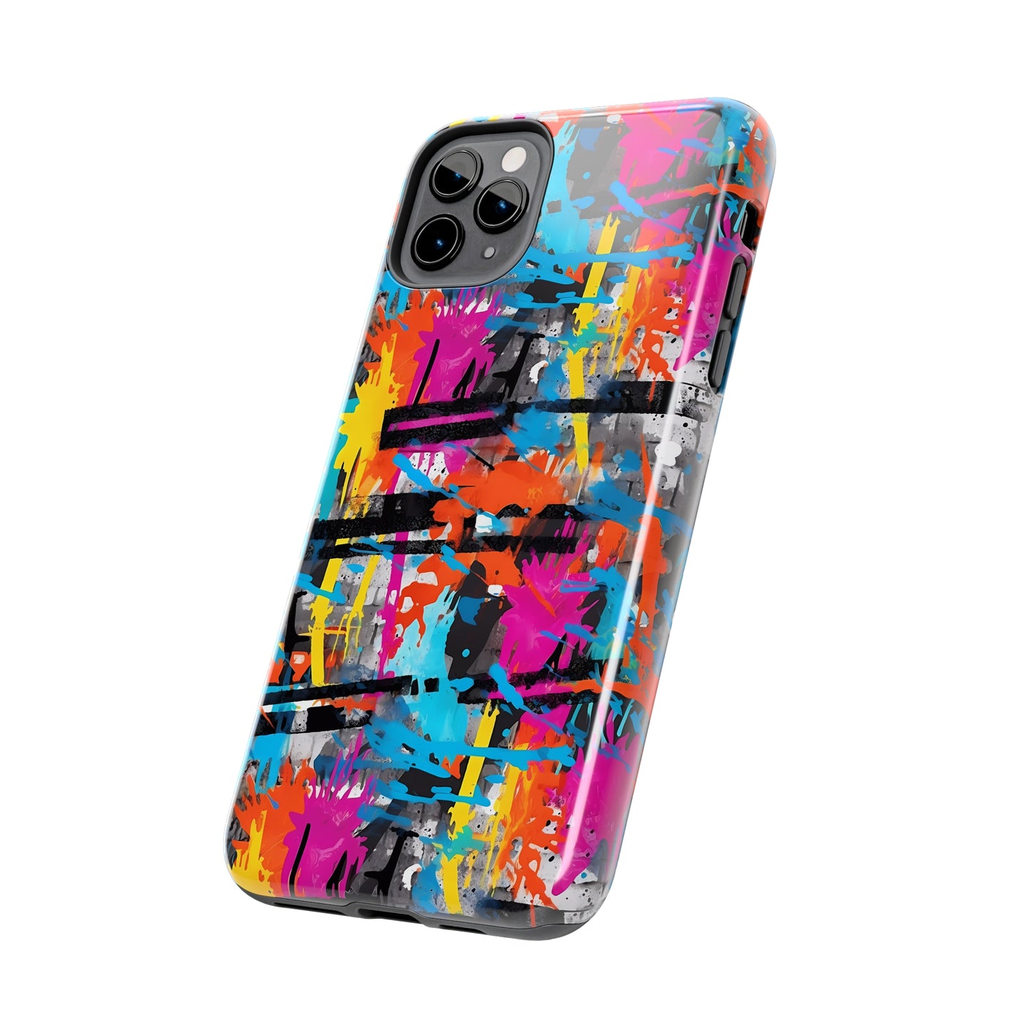 Rainbow Color Abstract Graffiti Design Iphone Tough Phone Case