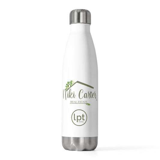 Niki Carter Olive Sparkle Logo & LPT 20 oz Insulated Stainless Steel Water Bottle