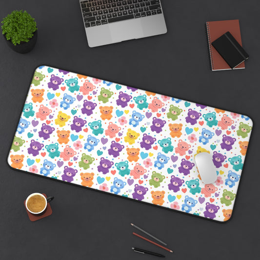 Rainbow Bears: Vibrant Cartoon Bear Extravaganza Extended Gaming Mouse Pad  Desk Mat  - 3 Sizes