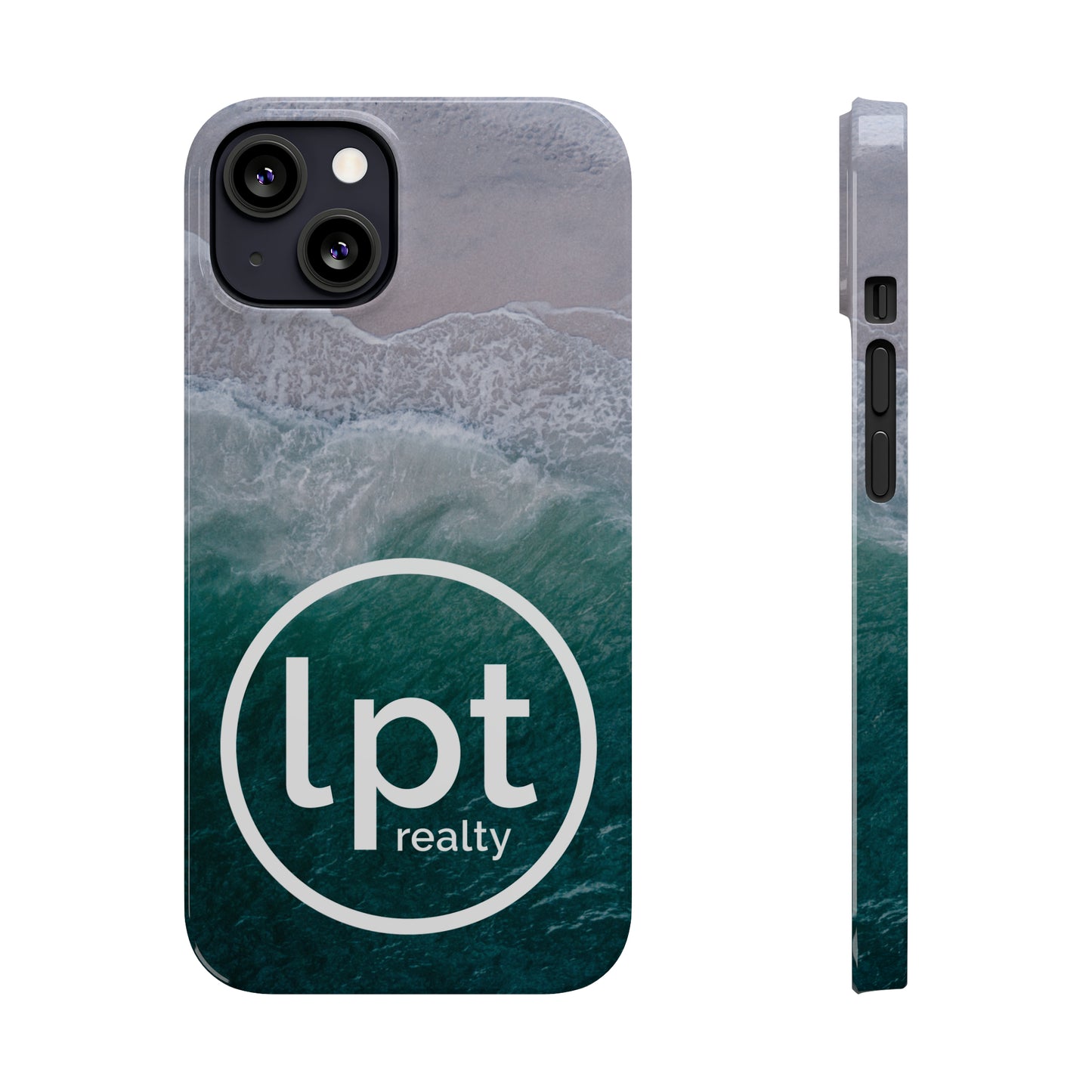 LPT Realty Logo -  Coastal Serenity: Beach and Ocean Bliss Iphone 15-12 Slim Phone Case