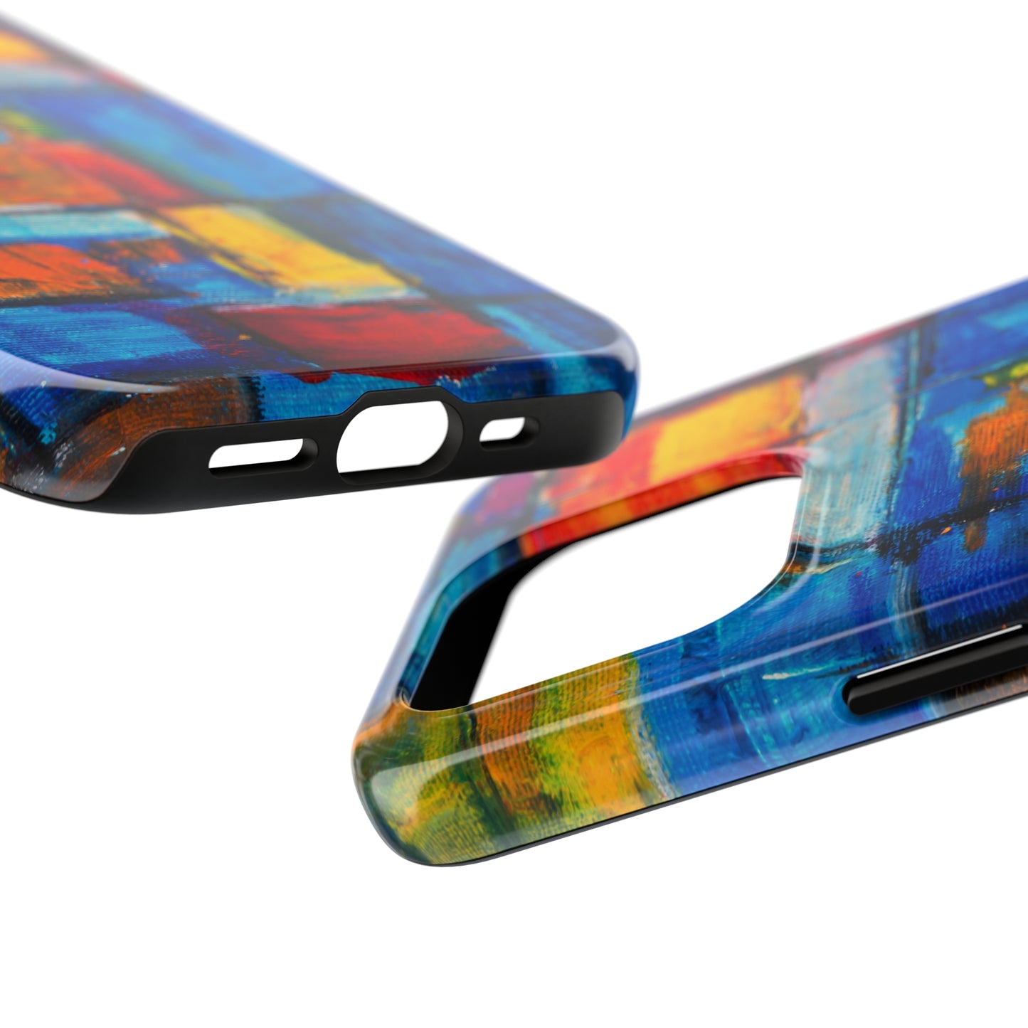 Rainbow Abstract Painting Iphone Tough Phone Case