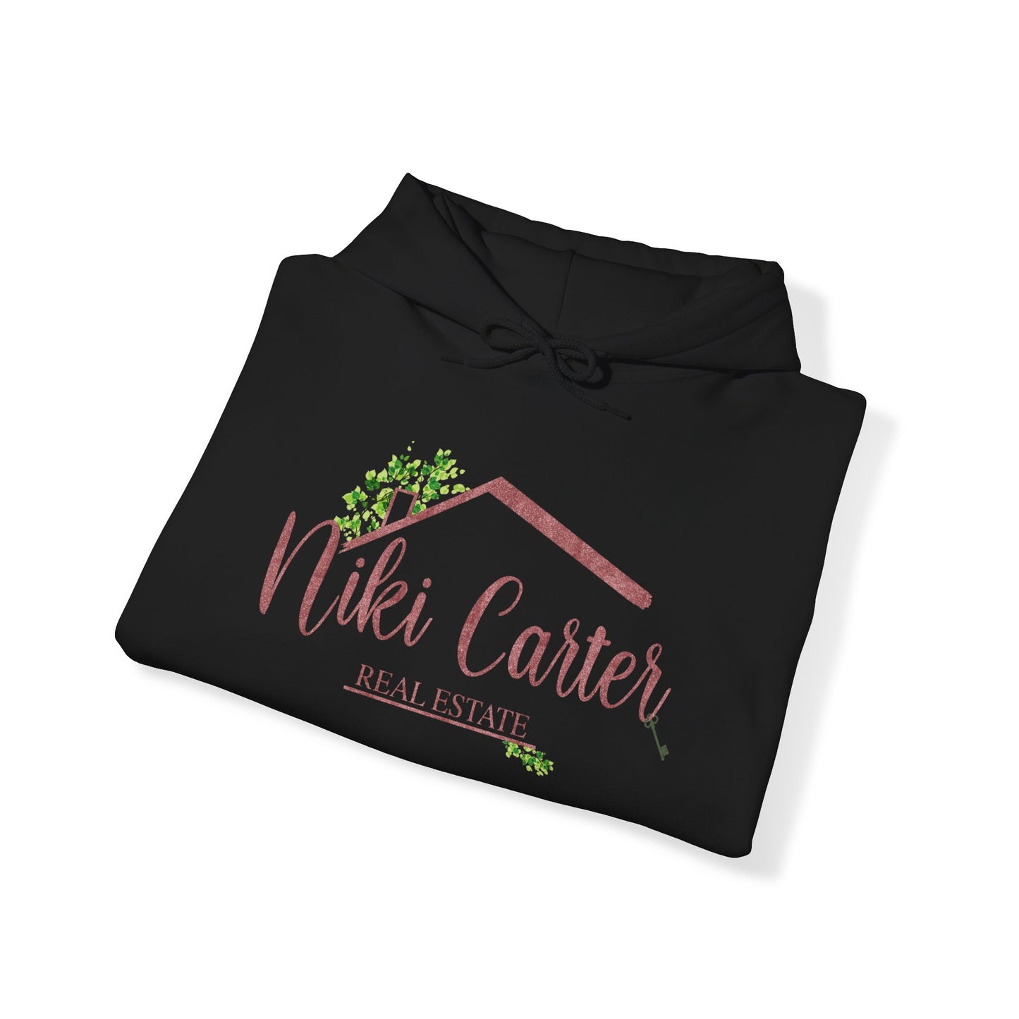 Niki Carter Blush Sparkle Logo -  Hooded Sweatshirt S - 5XL