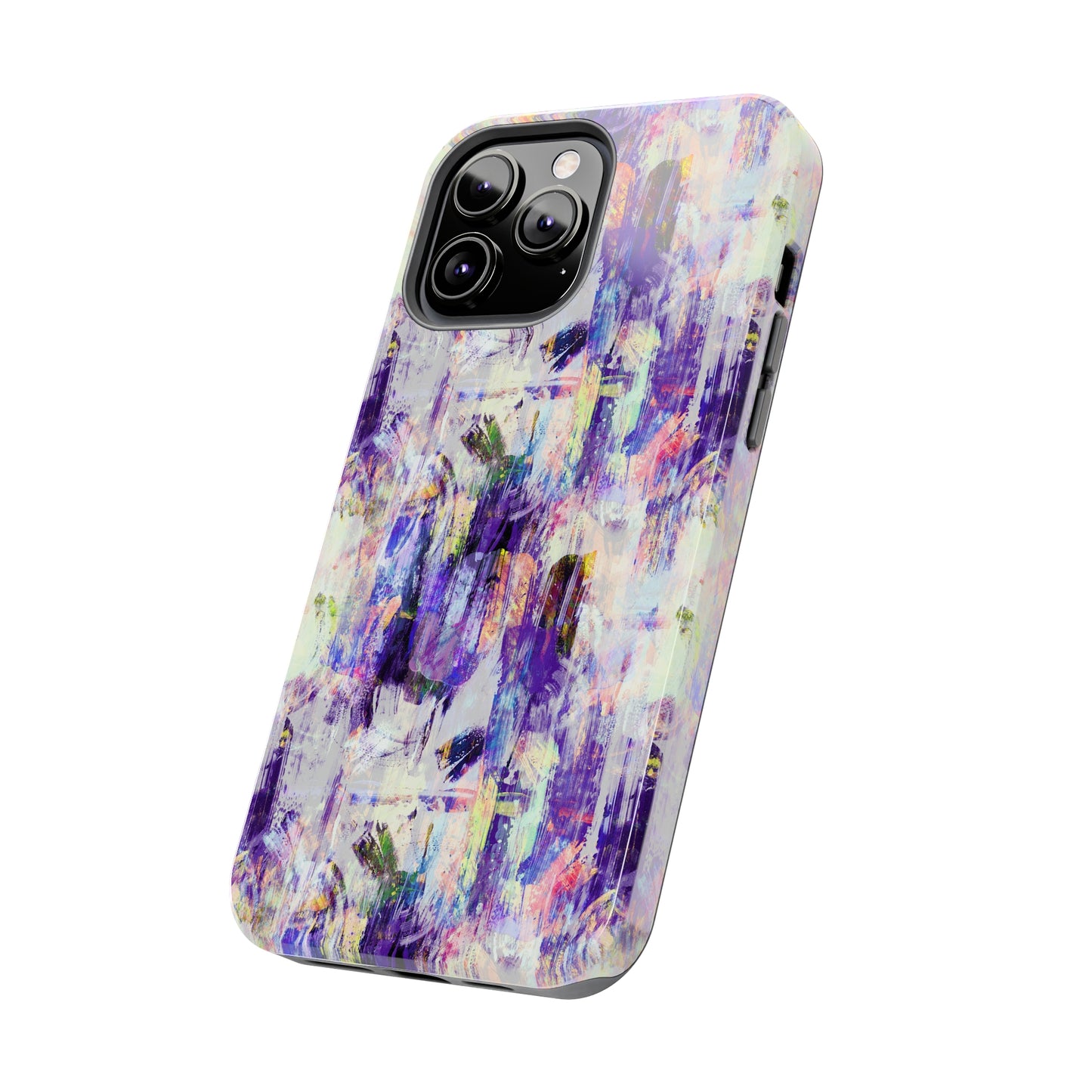 Purple Spring Painted Abstract Iphone Tough Phone Case