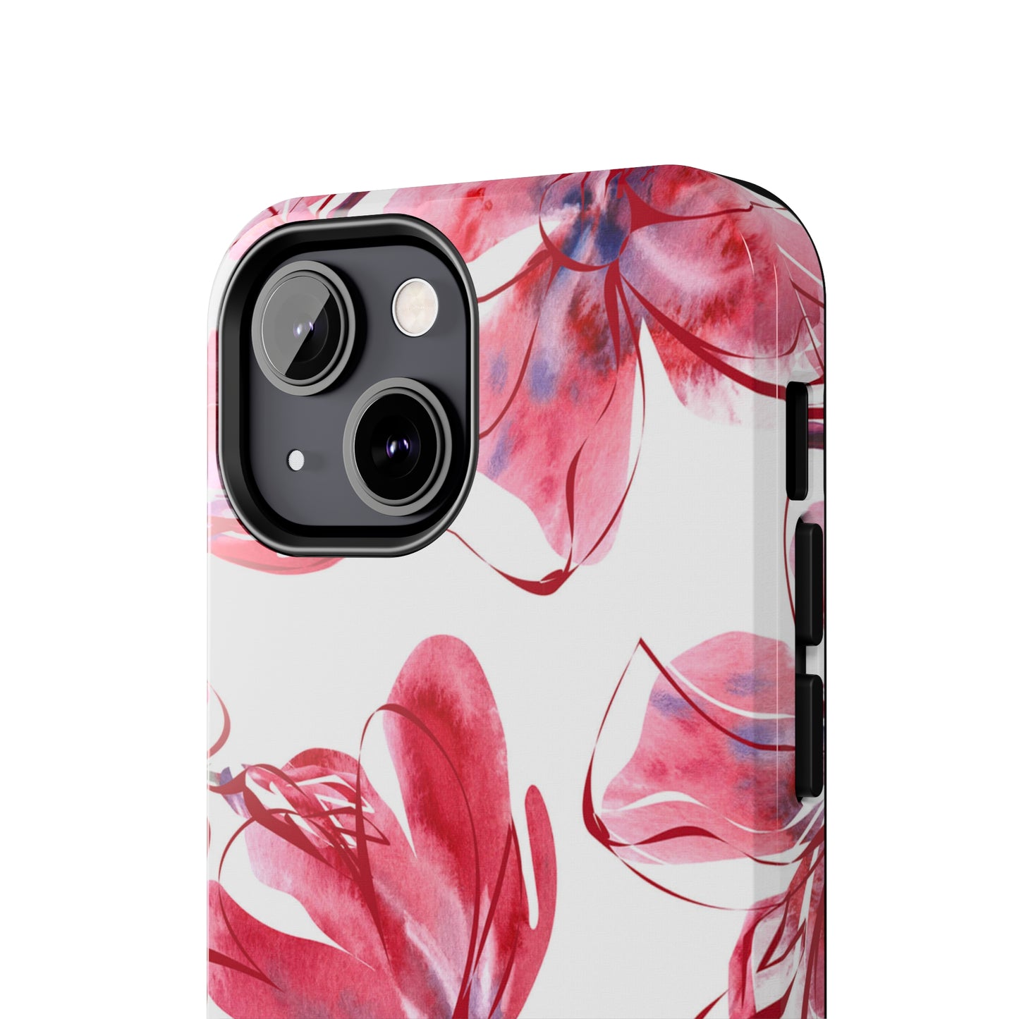 Large Pink Flower Iphone Tough Phone Case