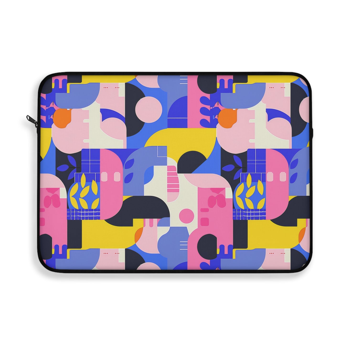 Pop Art in Vibrant Bold Geometric Colors Laptop or Ipad Protective Sleeve 3 Sizes Available