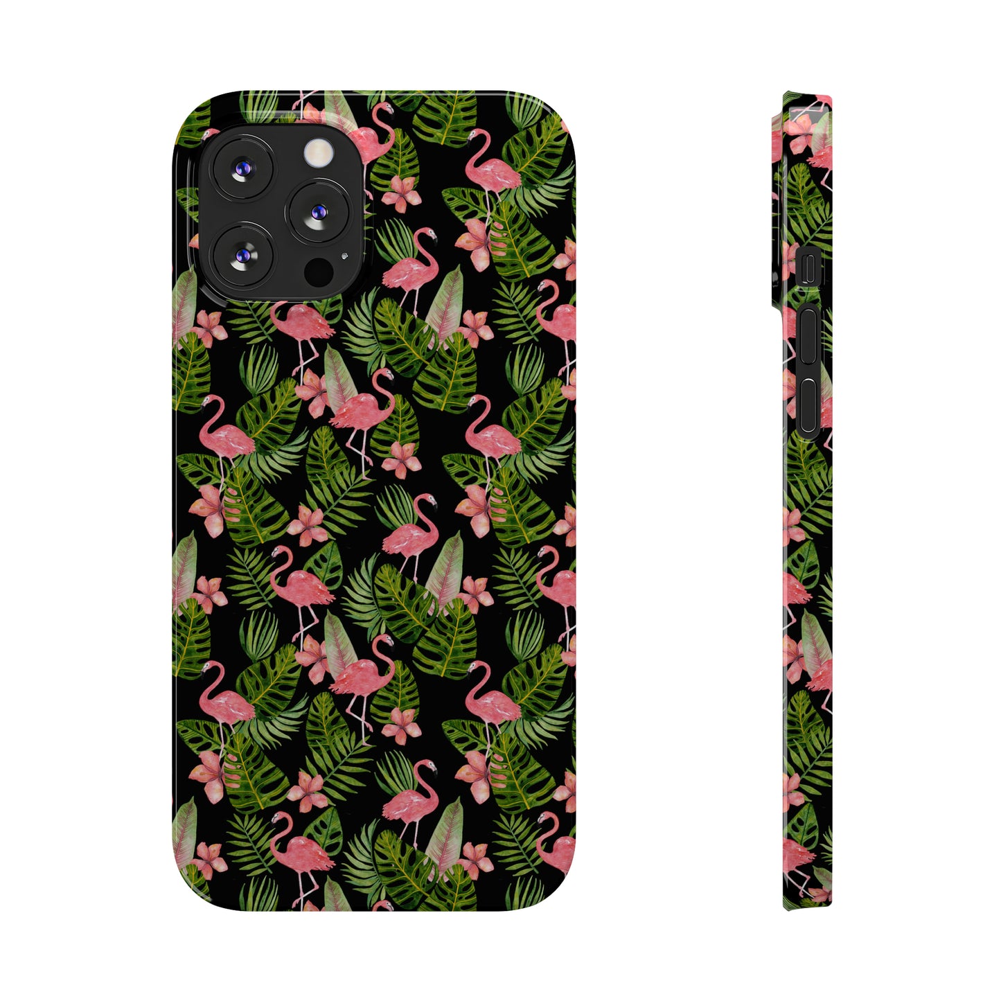 Tropical Flamingos Iphone 15-12 Slim Phone Case