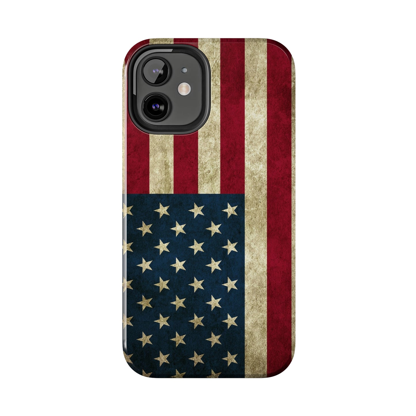 Rugged American Flag Iphone Tough Phone Case