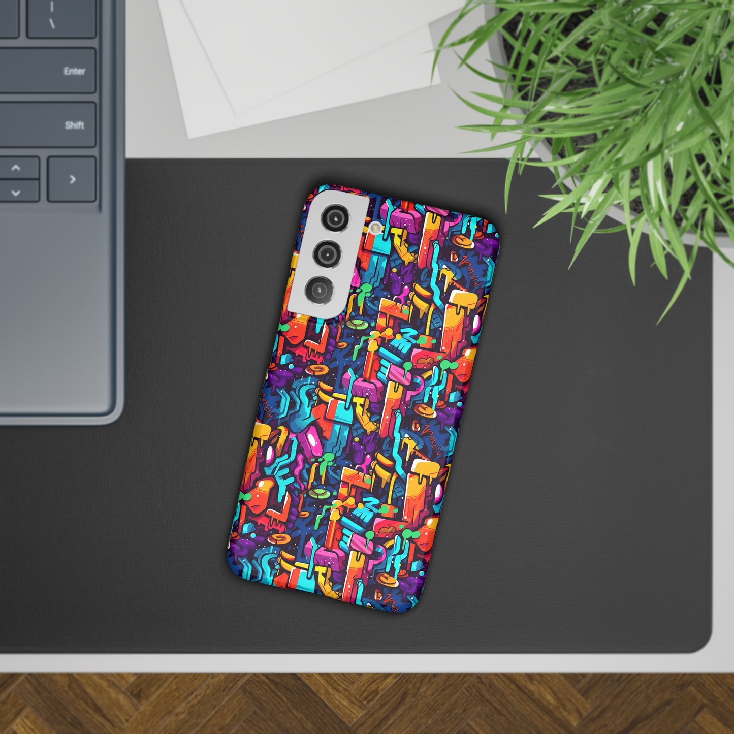 3D Abstract Colorful Street Graffiti Art Design Samsung Slim Cases