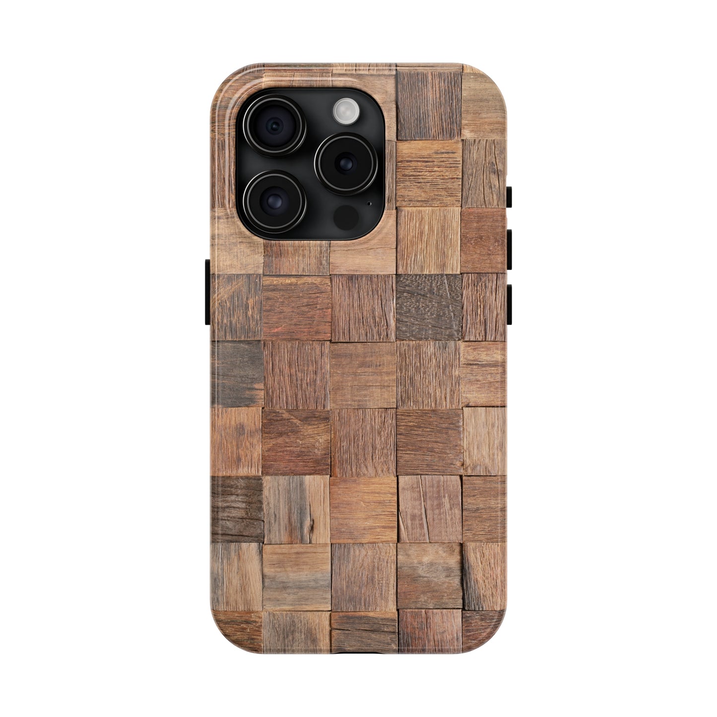 Organic Elegance Natural Woven Wood Design Design Iphone Tough Phone Case