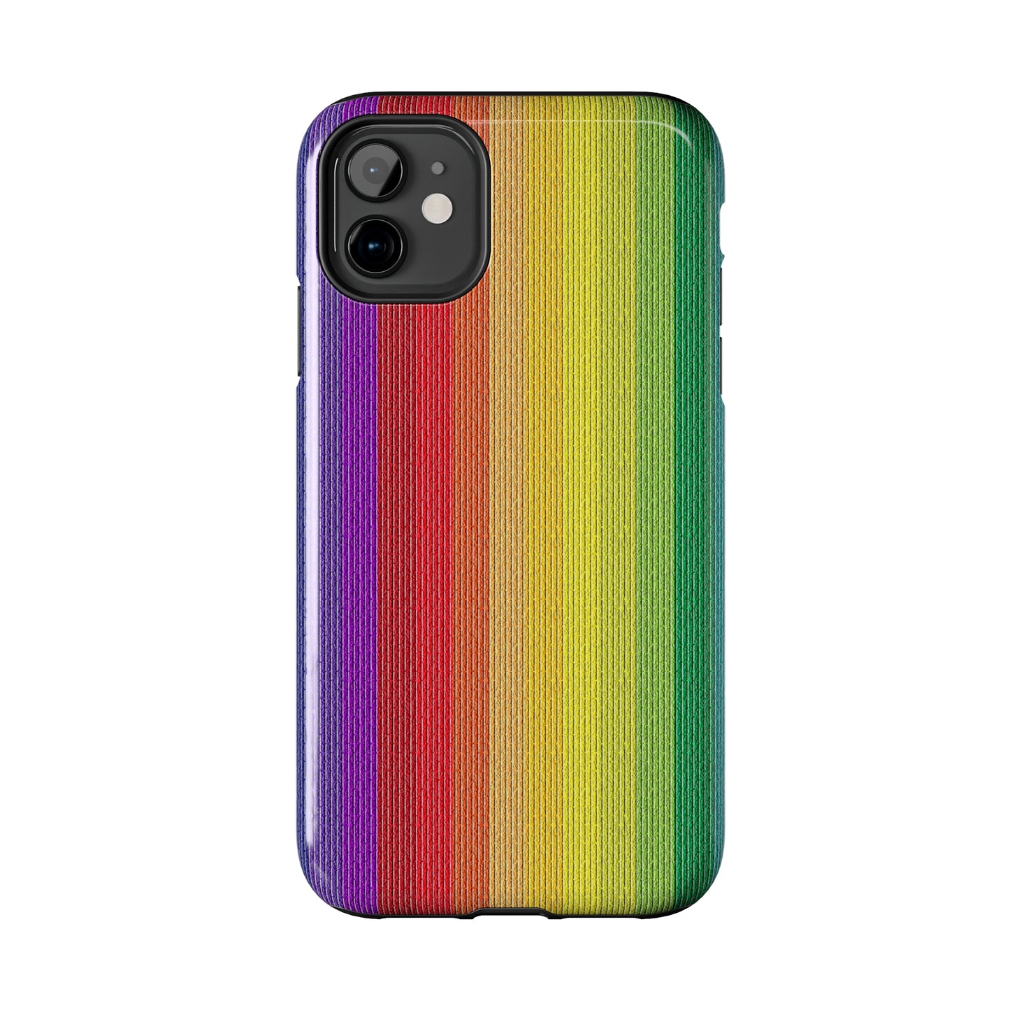 Rainbow Stripe Design Iphone Tough Phone Case