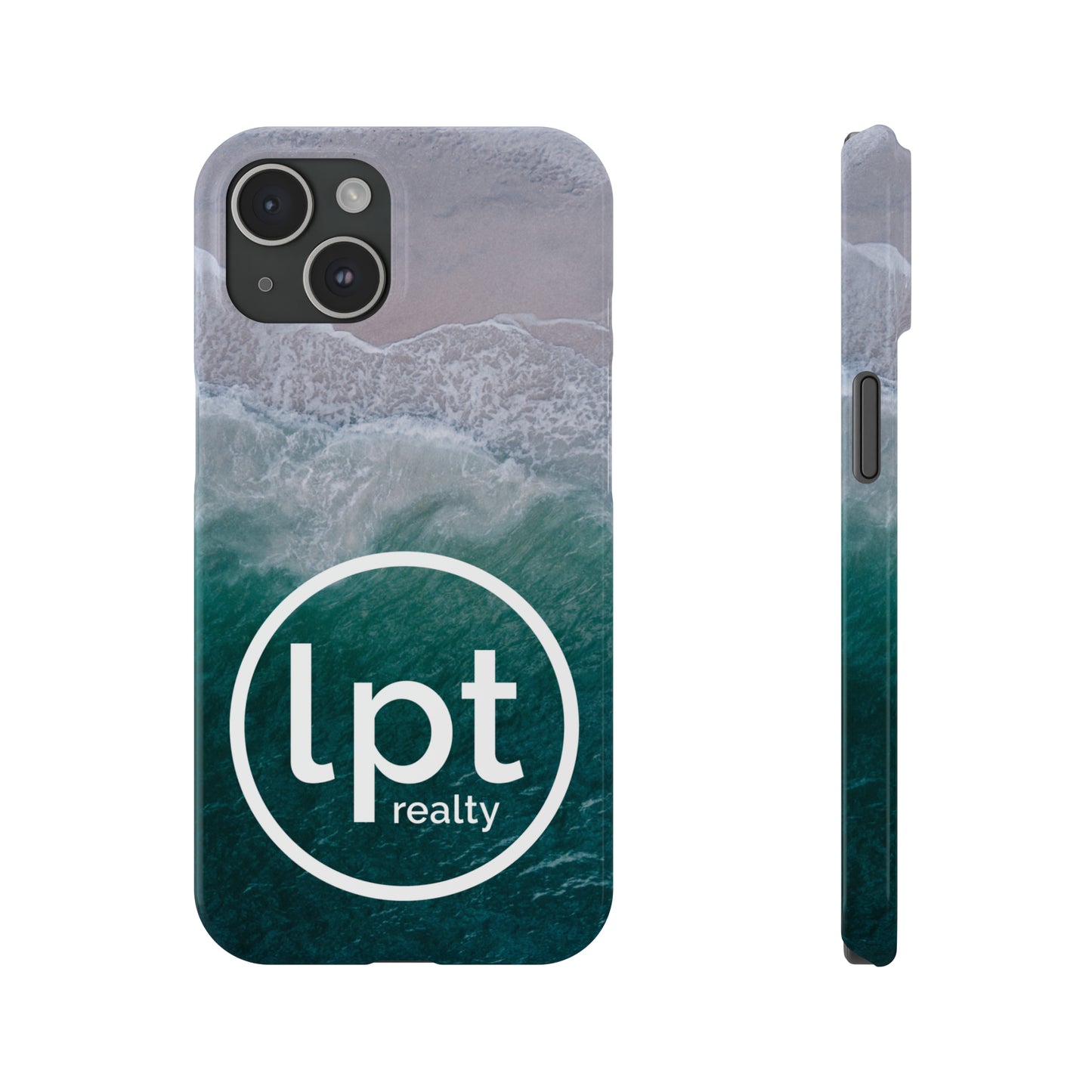 LPT Realty Logo -  Coastal Serenity: Beach and Ocean Bliss Iphone 15-12 Slim Phone Case