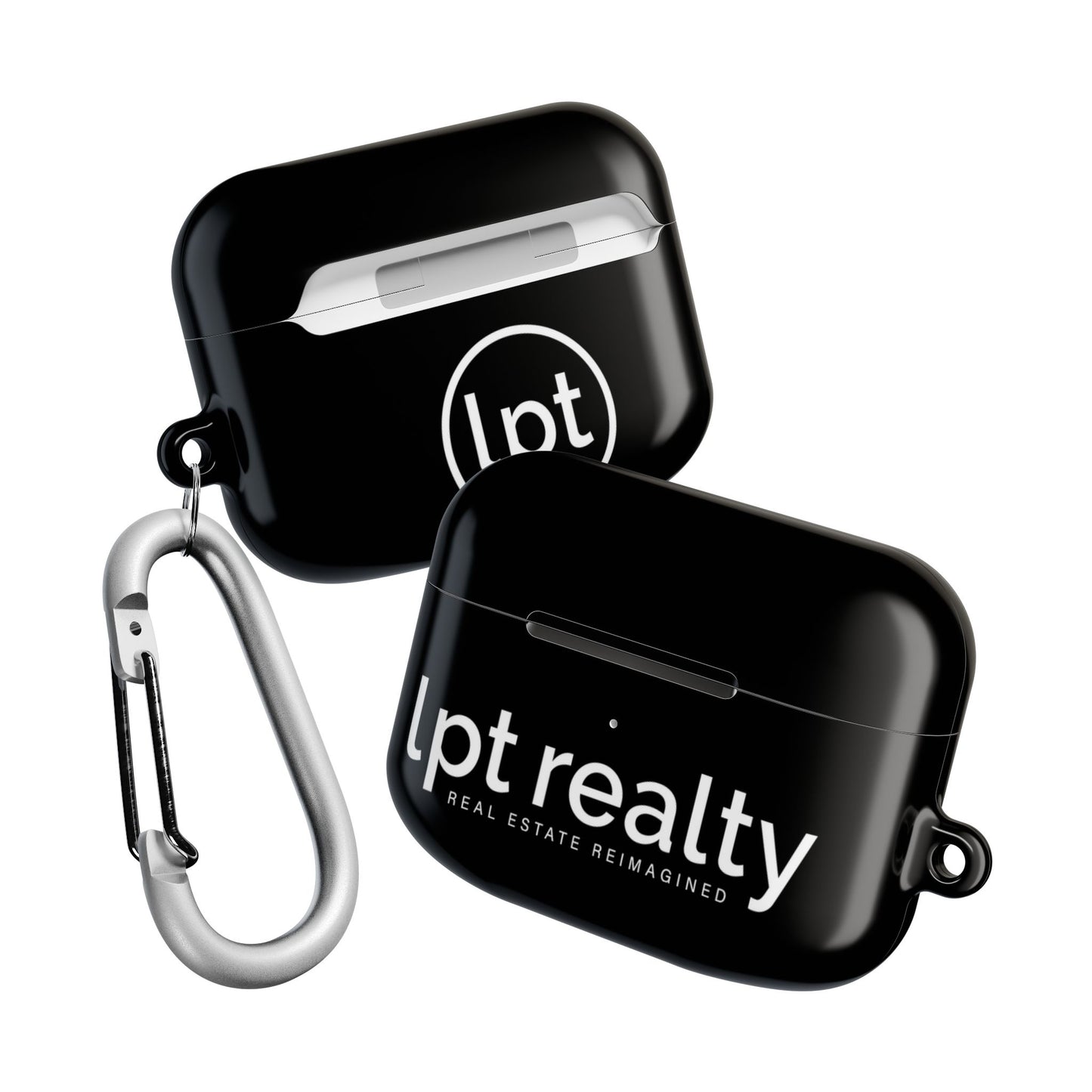 LPT Realty Real Estate Reimagined Logo White on Black AirPod Cases G1, G2, G3 and  Pro G1, G2