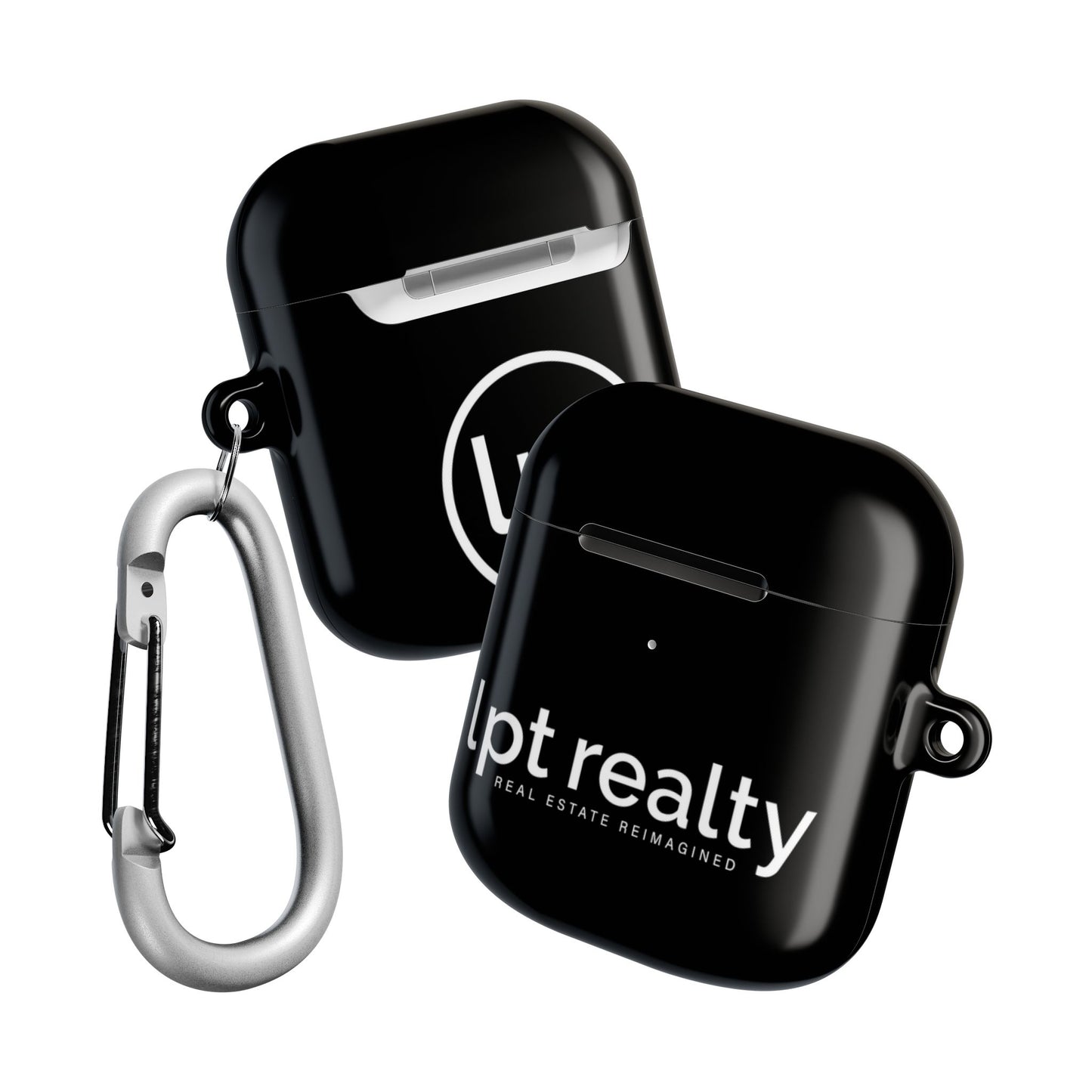 LPT Realty Real Estate Reimagined Logo White on Black AirPod Cases G1, G2, G3 and  Pro G1, G2