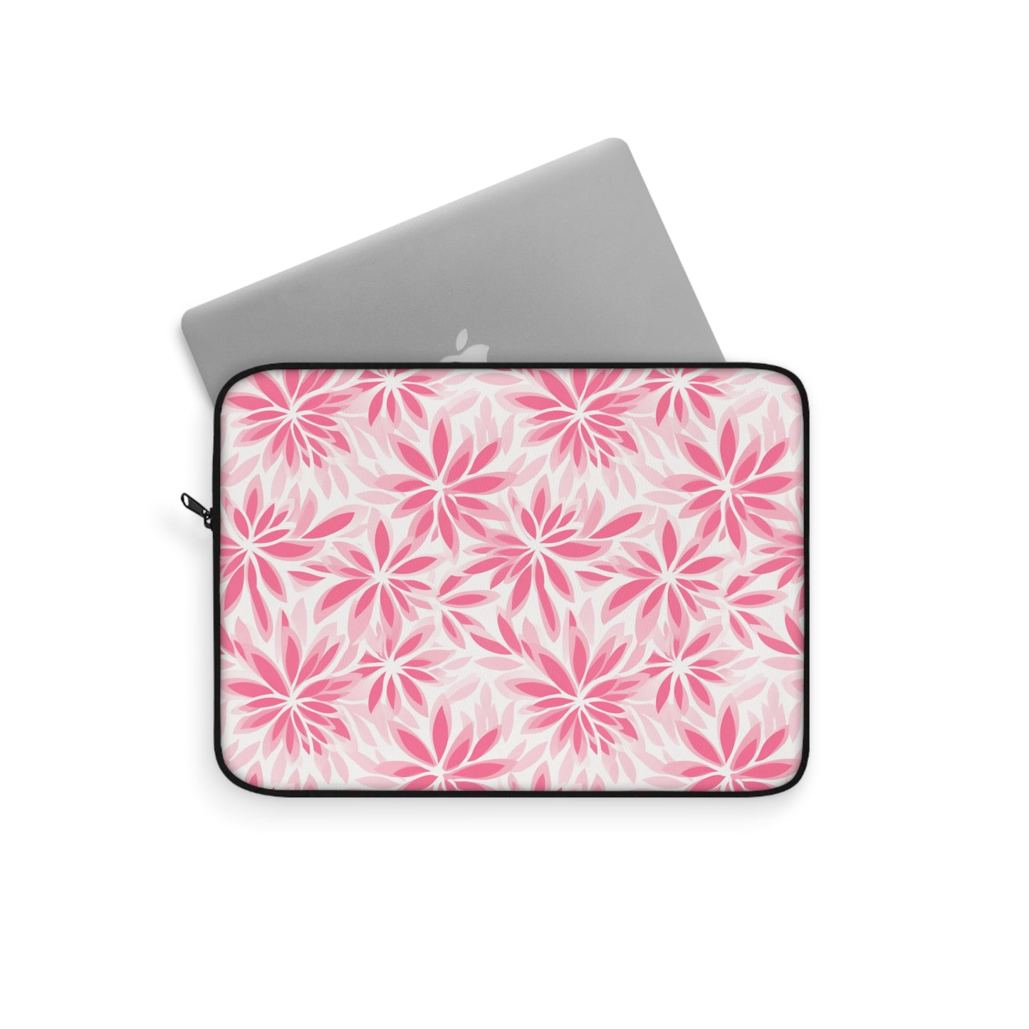 Blush Blooms Soft Pink Floral Pattern Laptop or Ipad Protective Sleeve 3 Sizes Available