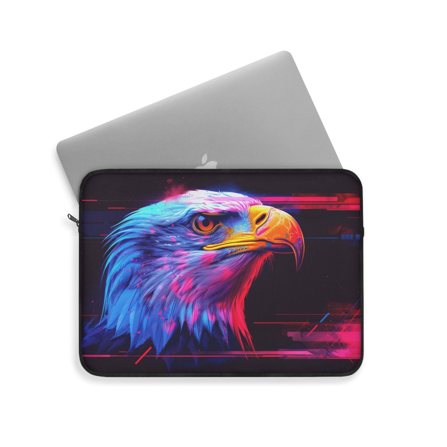 American Eagle in Neon Cyber Vibes Laptop or Ipad Protective Sleeve 3 Sizes Available