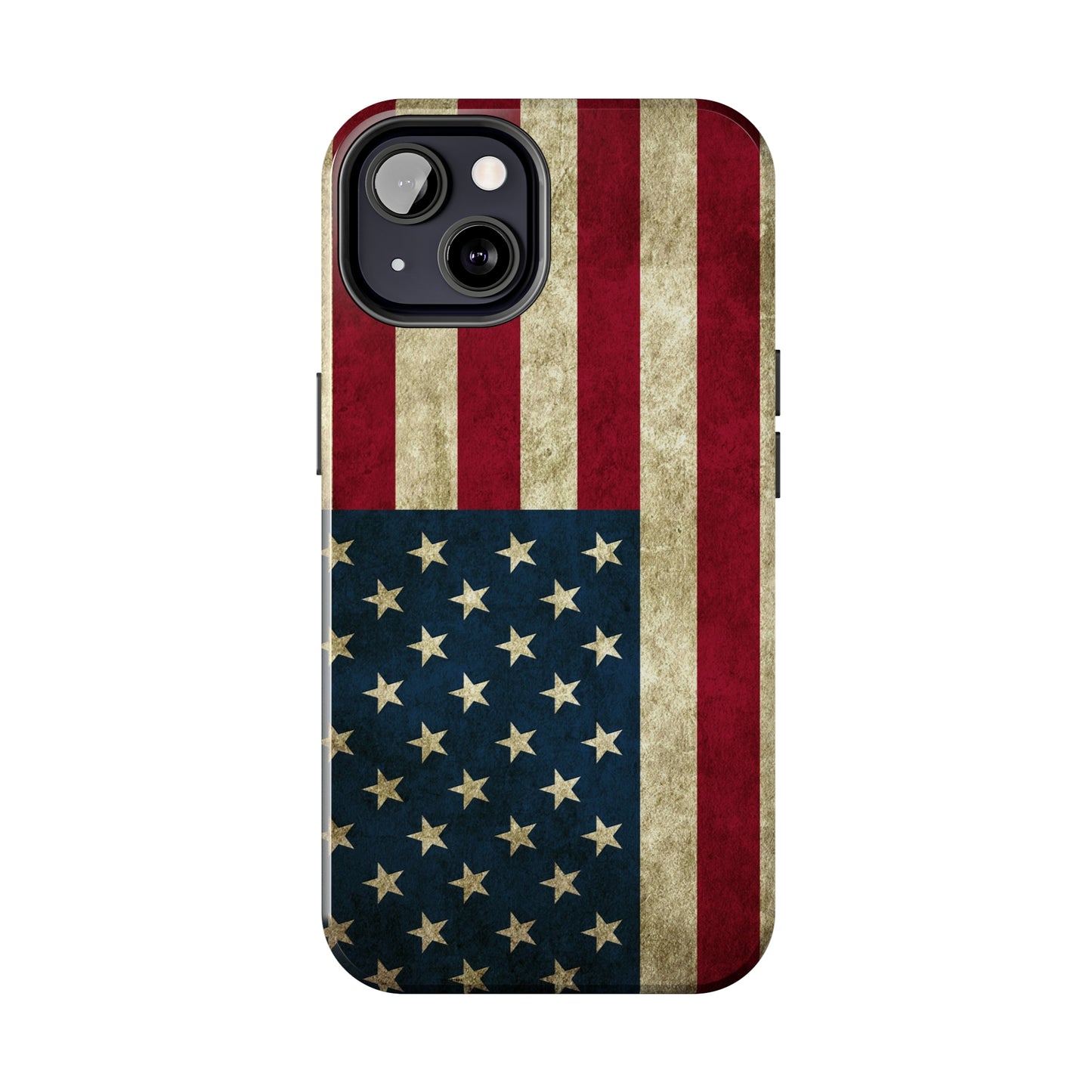 Rugged American Flag Iphone Tough Phone Case