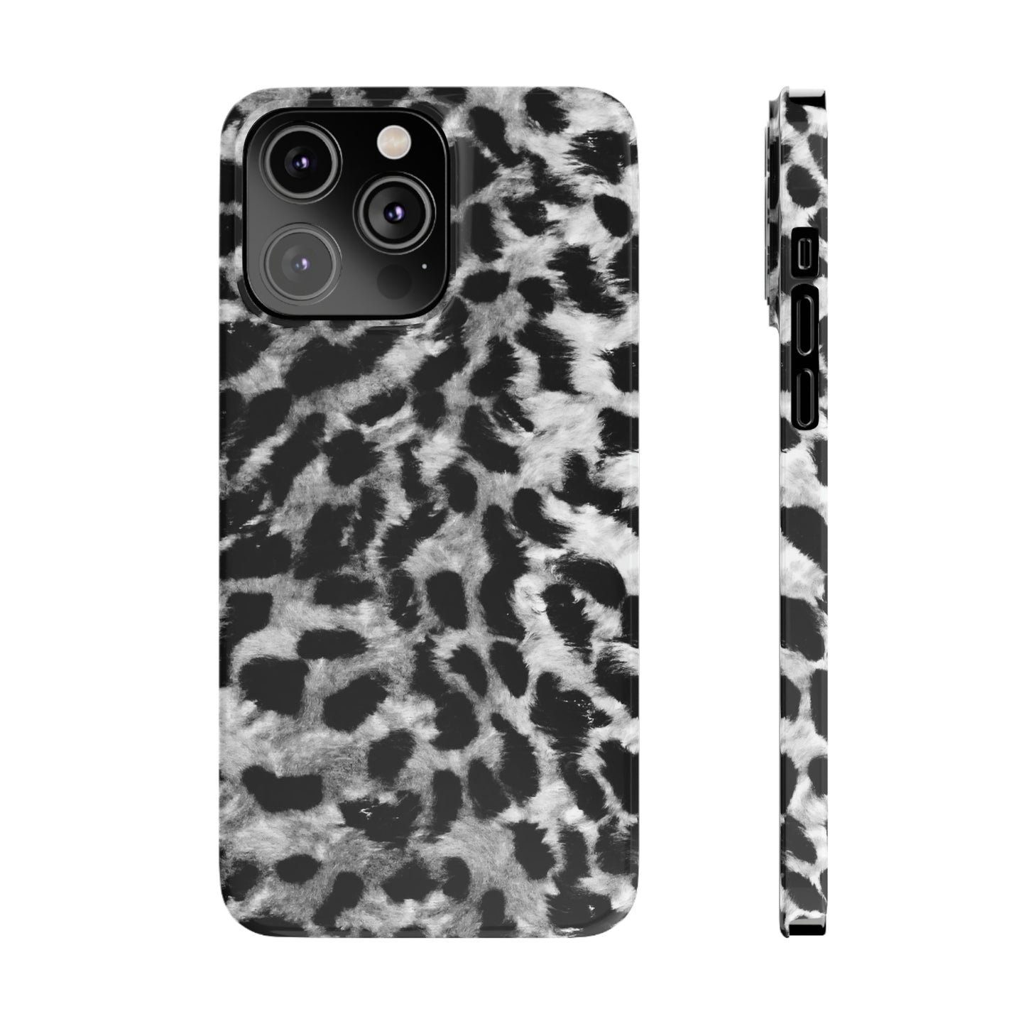 Leopard Fur Print Iphone 15-12 Slim Phone Case