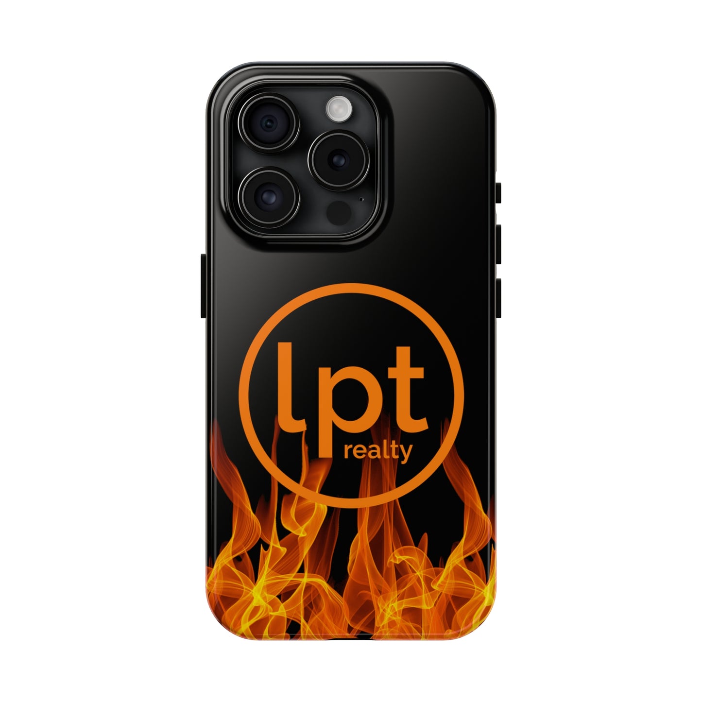 LPT Realty Logo -  Flames of Fire Iphone Tough Phone Case