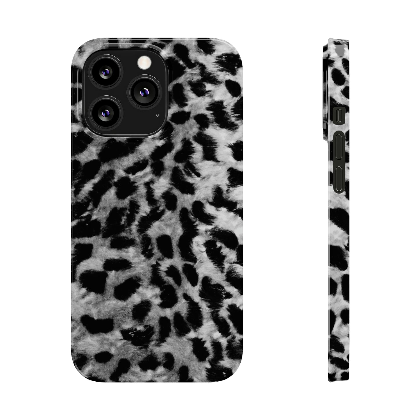 Leopard Fur Print Iphone 15-12 Slim Phone Case