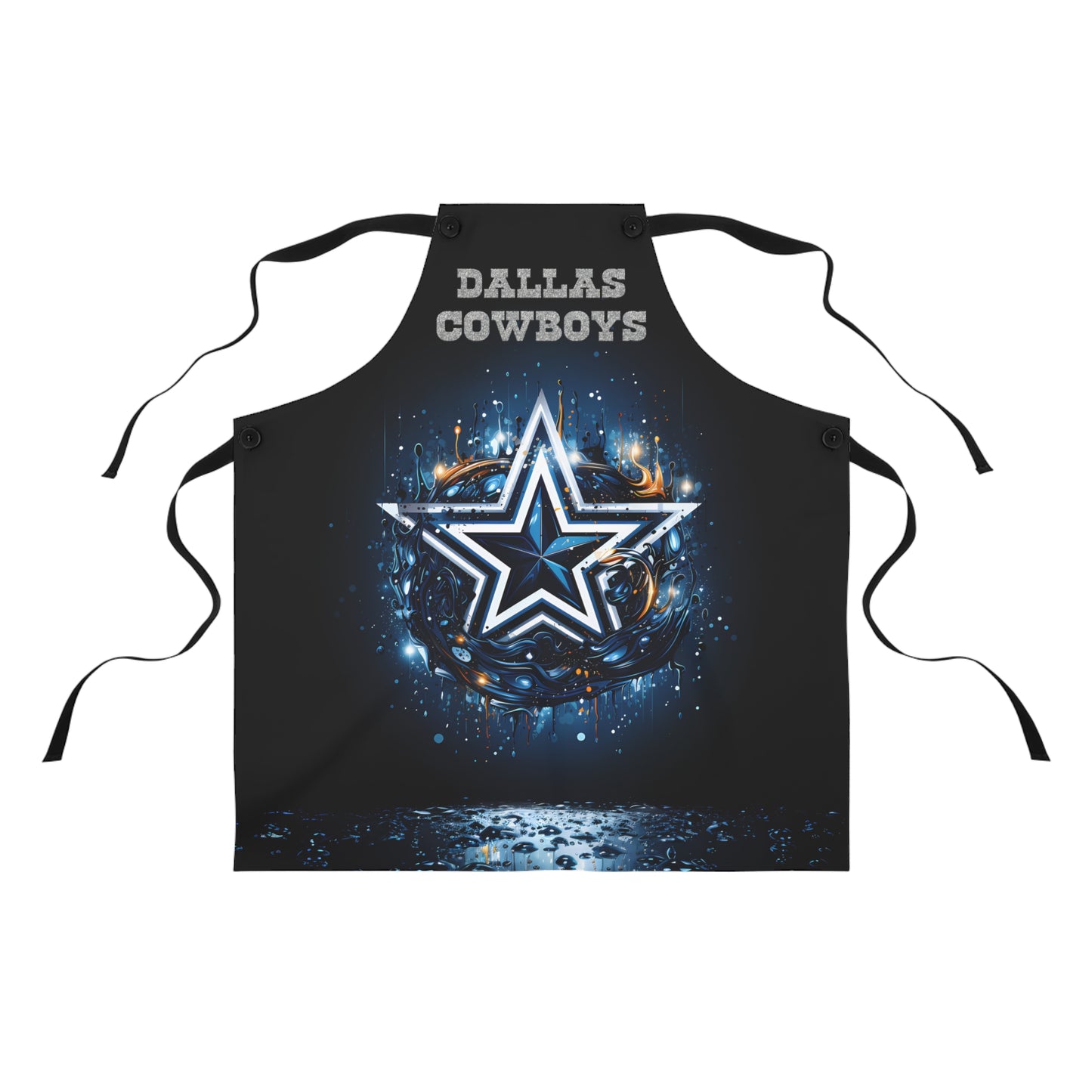 Dallas Cowboys Themed Design with Large Star - Kitchen Chef Apron