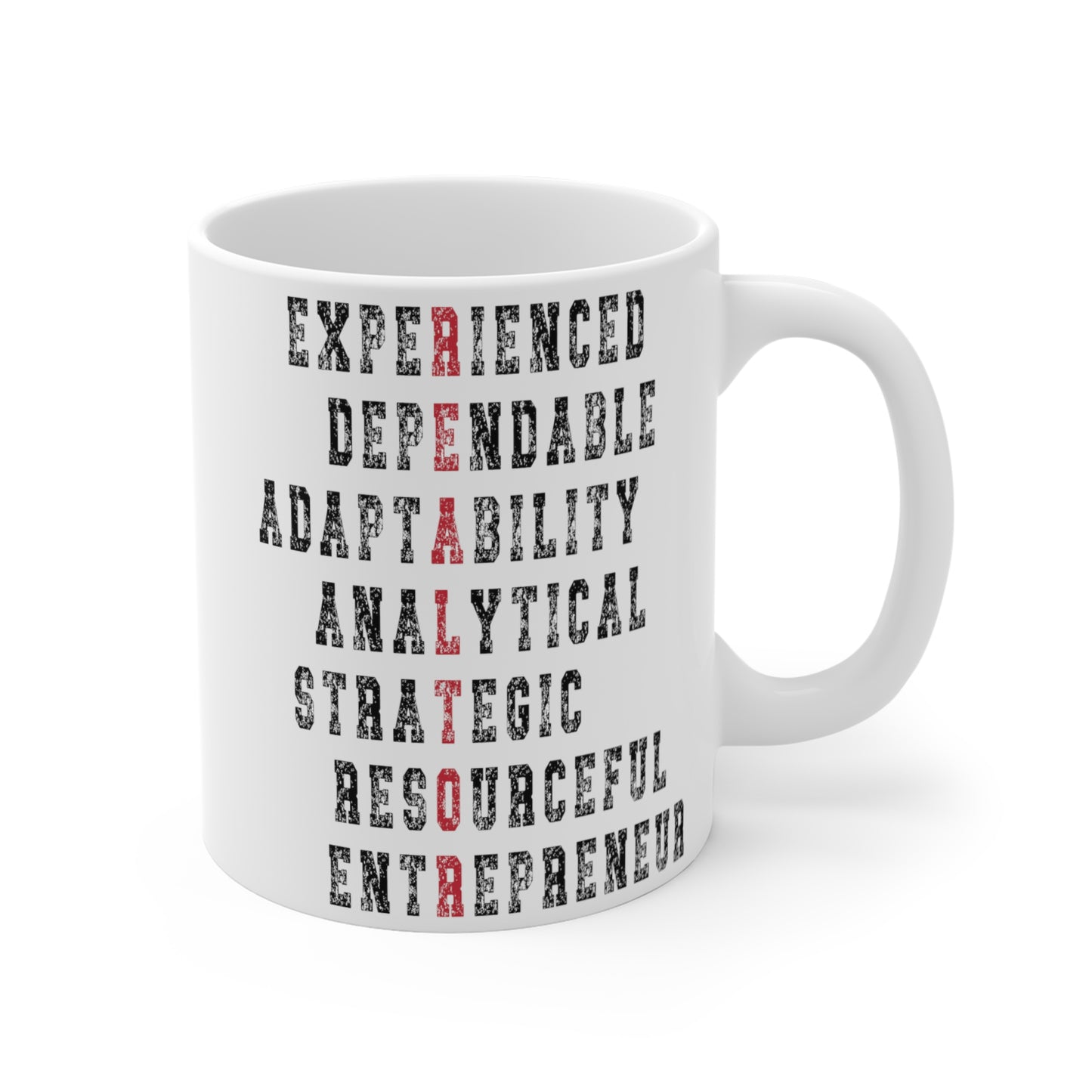 Realtor, Experienced Dependable Adaptability Analytical Strategic Resourceful Entrepreneur White  - 11 oz Coffee