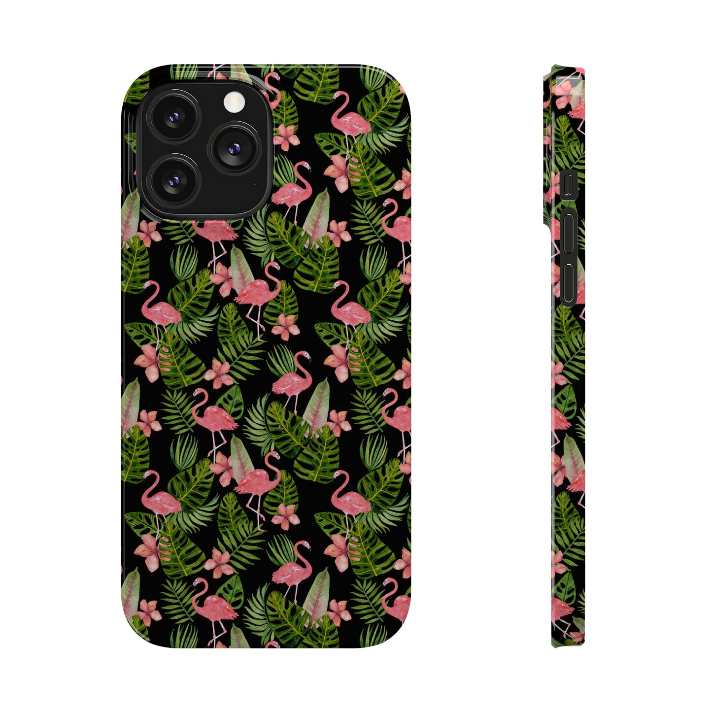 Tropical Flamingos Iphone 15-12 Slim Phone Case