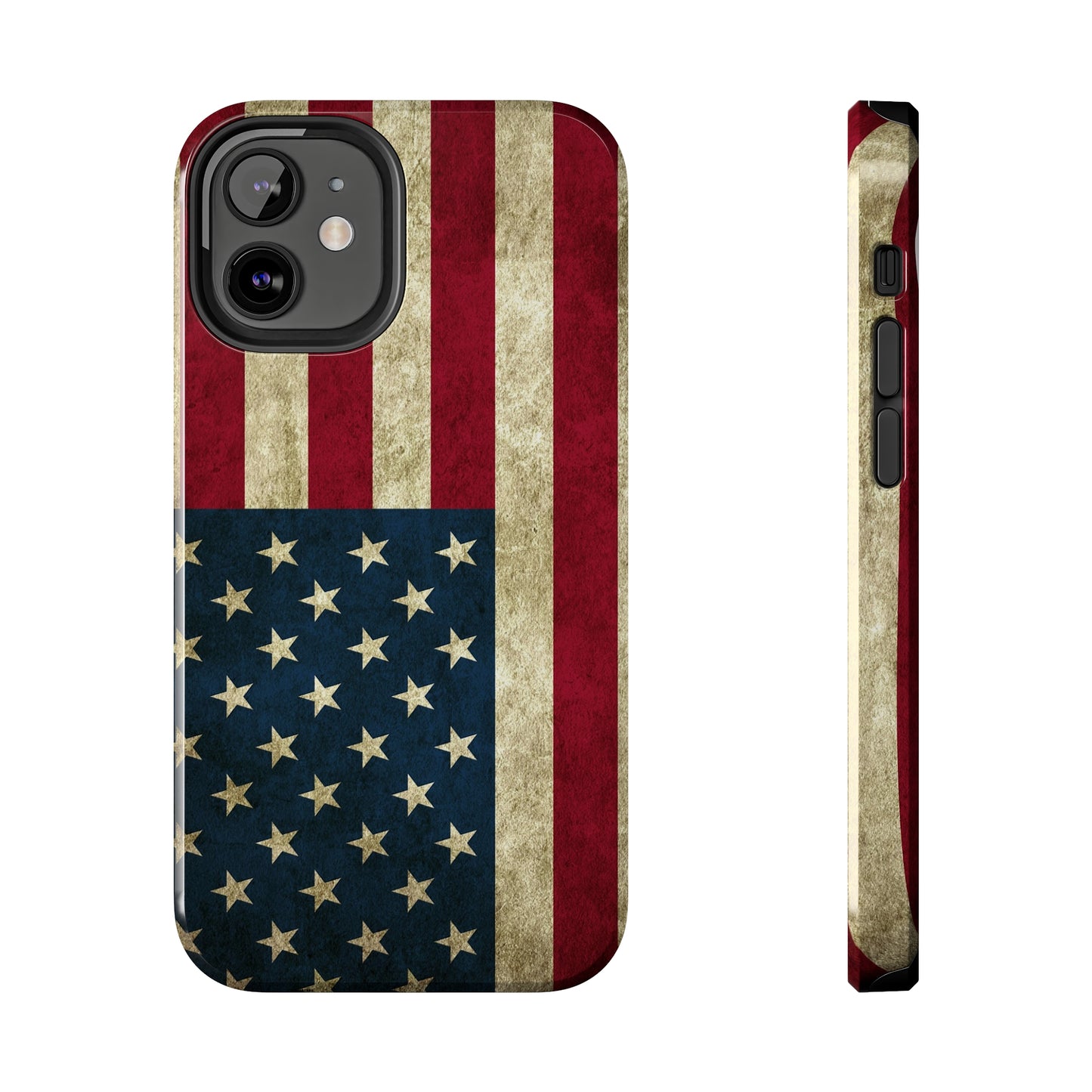 Rugged American Flag Iphone Tough Phone Case