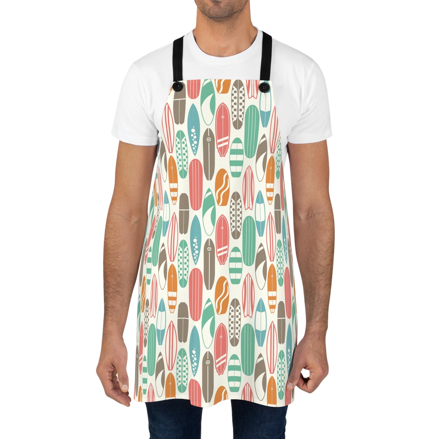 Retro Surfboards Kitchen Chef Apron