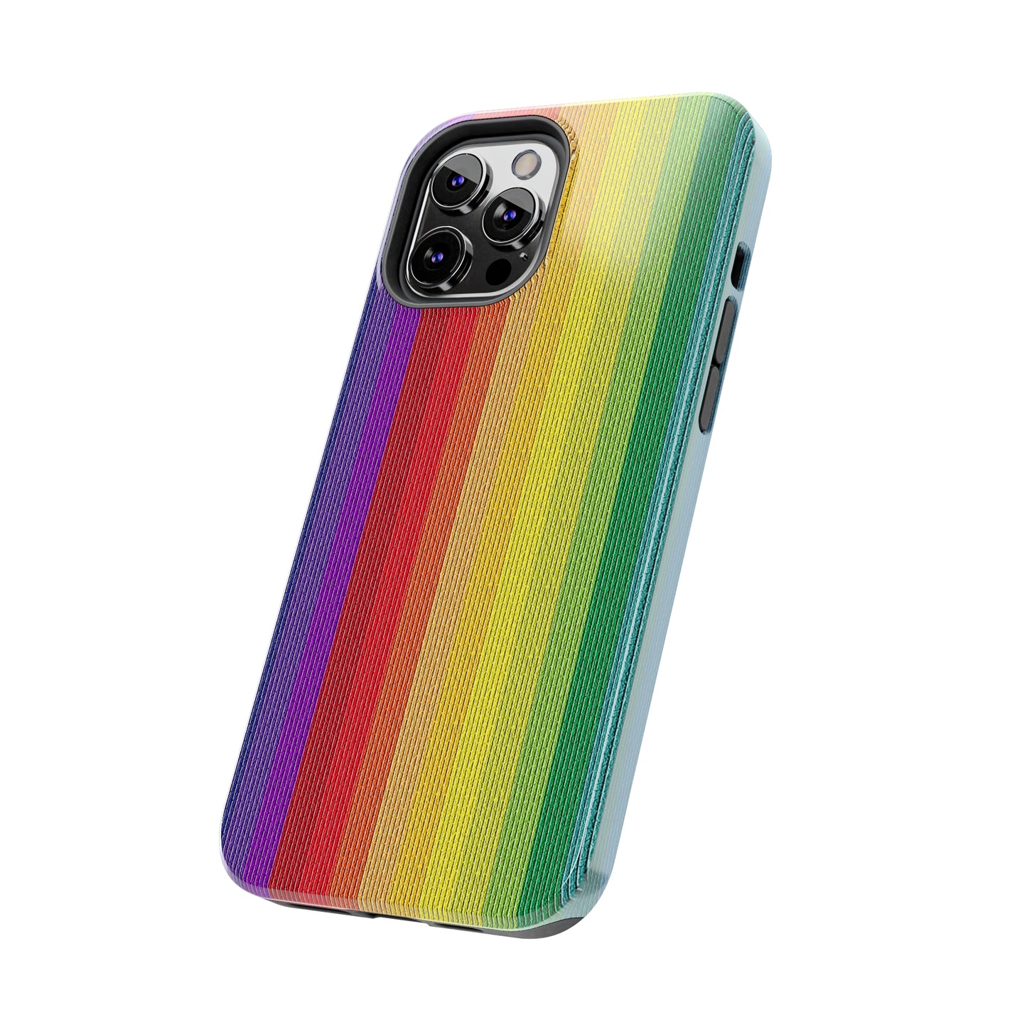 Rainbow Stripe Design Iphone Tough Phone Case