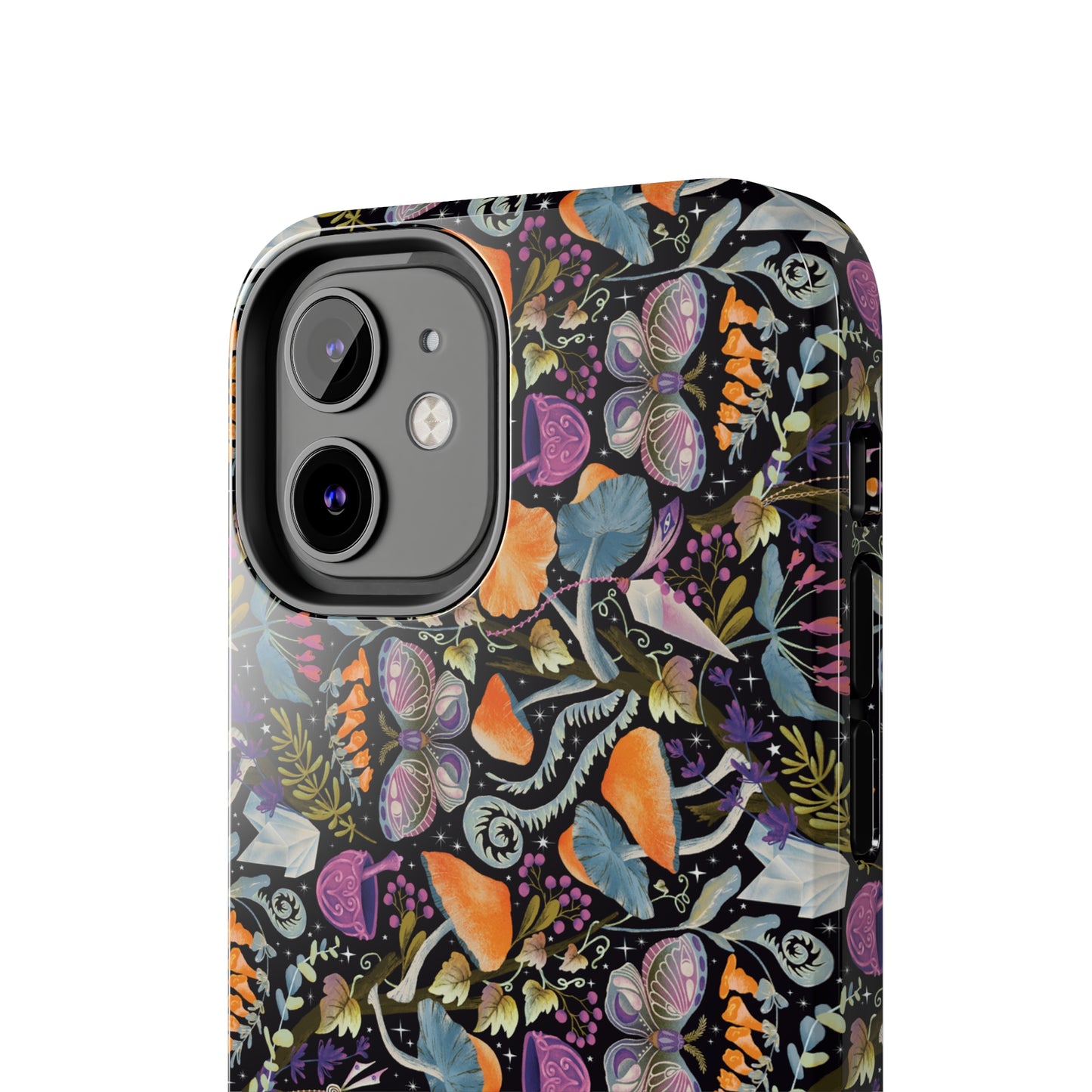 Whimsical Witches' Haven Mystical Garden of Mushrooms and Butterflies Iphone Tough Phone Case