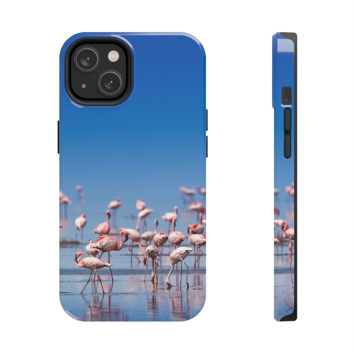 Flamingos on the Beach Iphone Tough Phone Case