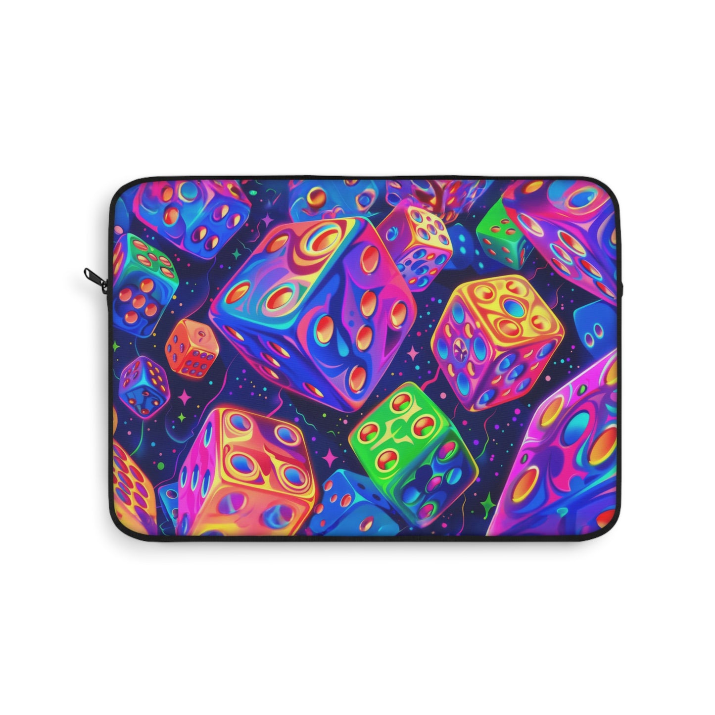 Neon Dice Dreamscape Art Laptop or Ipad Protective Sleeve 3 Sizes Available