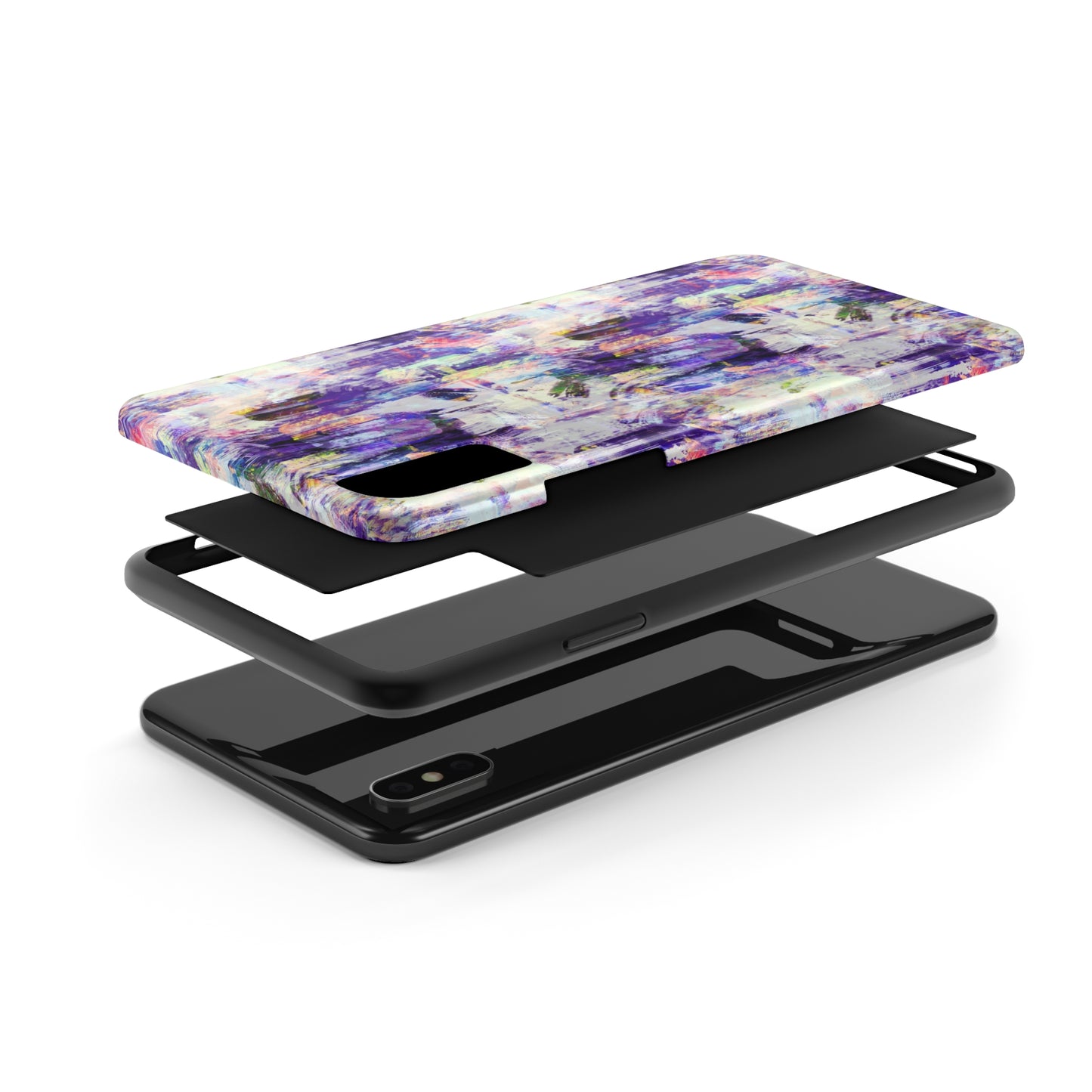 Purple Spring Painted Abstract Iphone Tough Phone Case