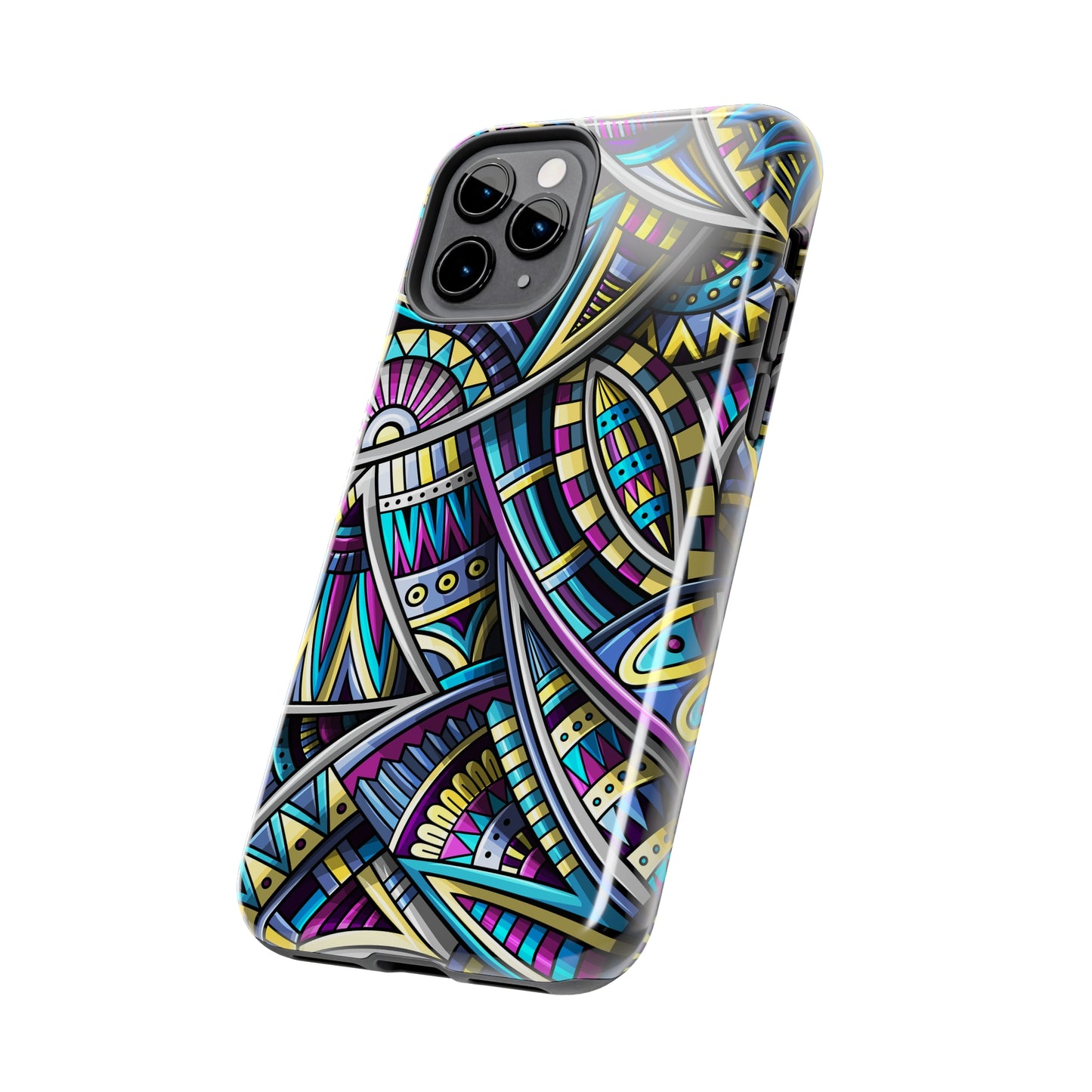 Tribal Colorful Abstract Design Iphone Tough Phone Case