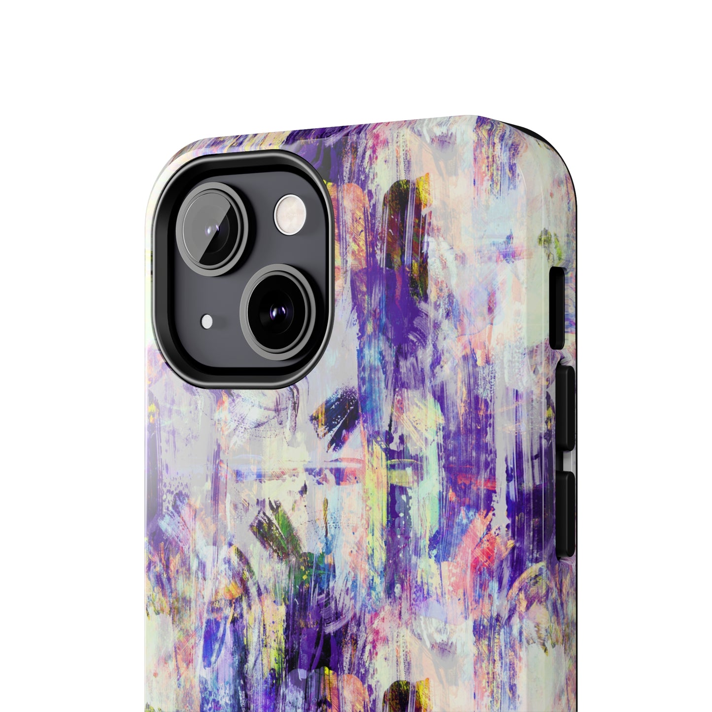 Purple Spring Painted Abstract Iphone Tough Phone Case