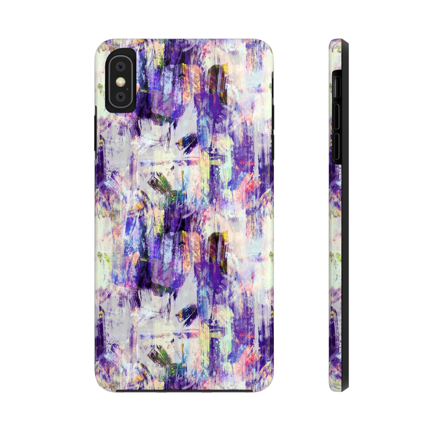 Purple Spring Painted Abstract Iphone Tough Phone Case