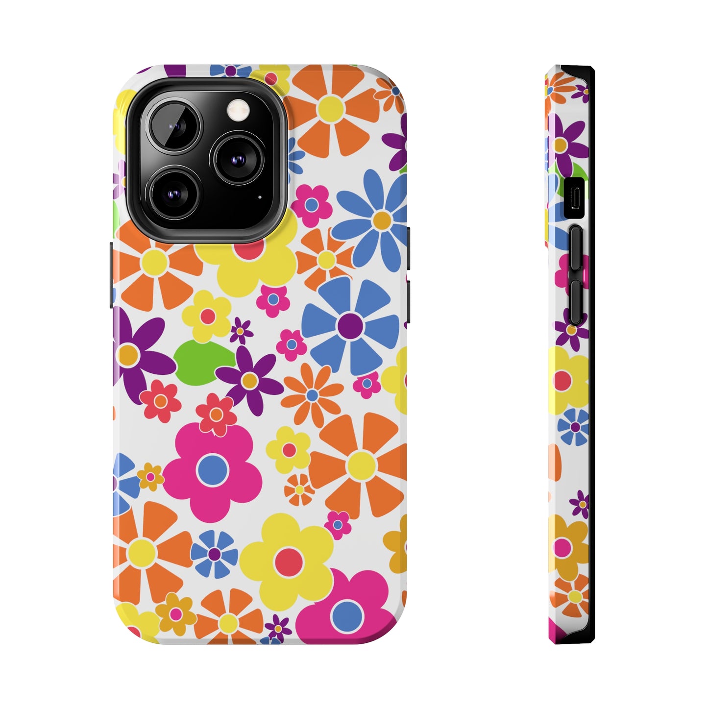 Flower Power Design Iphone Tough Phone Case