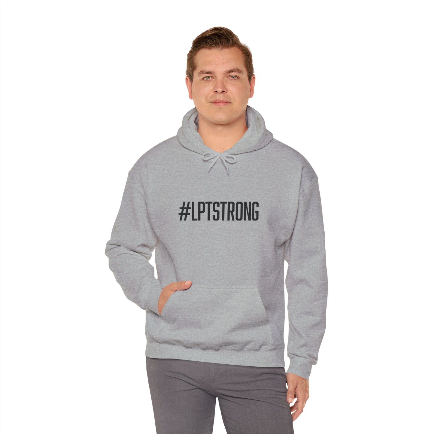 #LPTSTRONG Black Lettering - Hooded Sweatshirt S-5XL