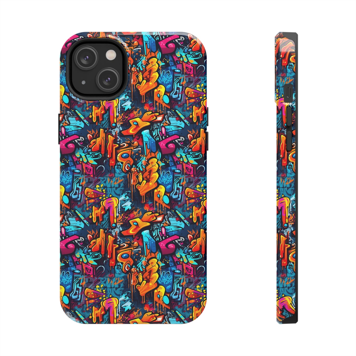 3D Abstract Graffiti Colorful Design Iphone Tough Phone Case