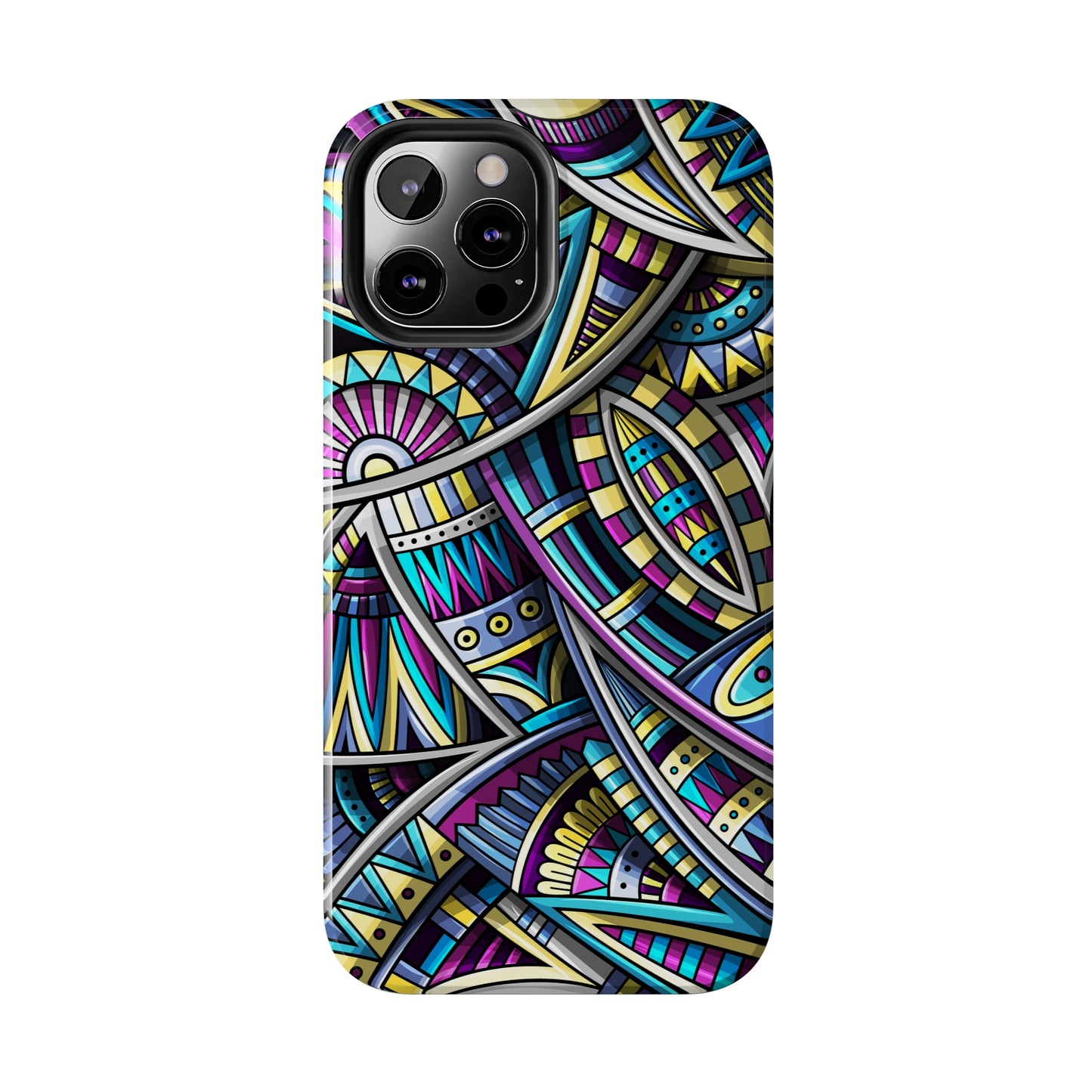 Tribal Colorful Abstract Design Iphone Tough Phone Case