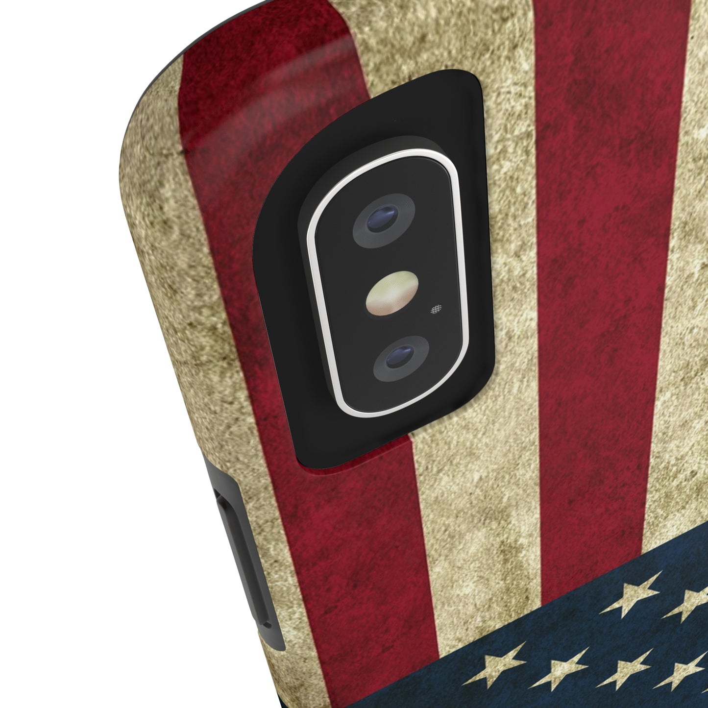 Rugged American Flag Iphone Tough Phone Case