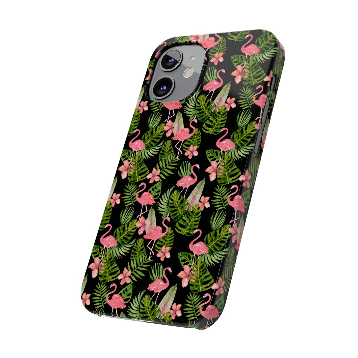 Tropical Flamingos Iphone 15-12 Slim Phone Case