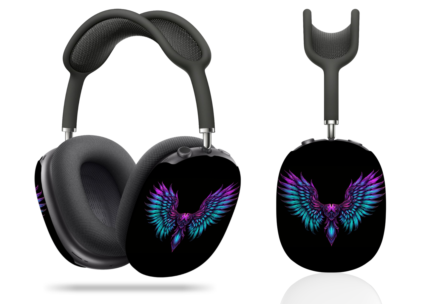 Spectral Elegance Vision of Neon Wings of Purples and Blues AirPod Max Case Protective Covers