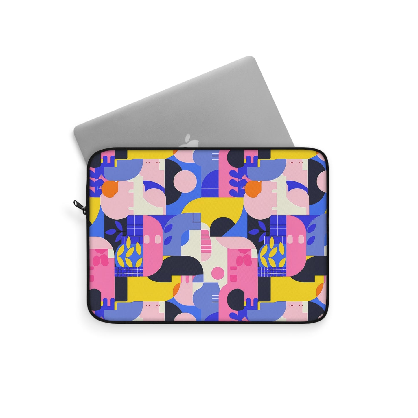 Pop Art in Vibrant Bold Geometric Colors Laptop or Ipad Protective Sleeve 3 Sizes Available