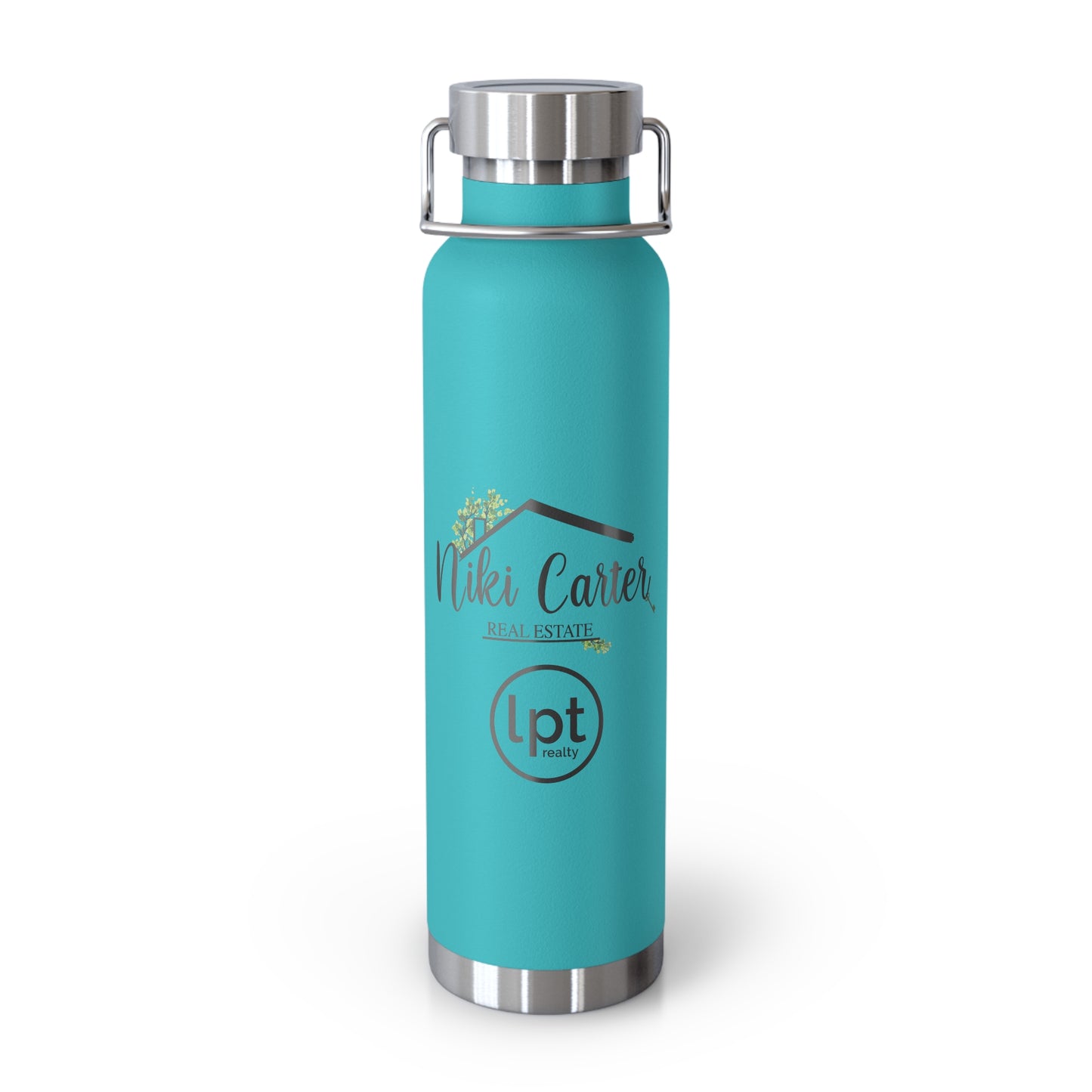 Niki Carter Black Logo & LPT - 22 oz Copper Vacuum Insulated Bottle Multiple Colors