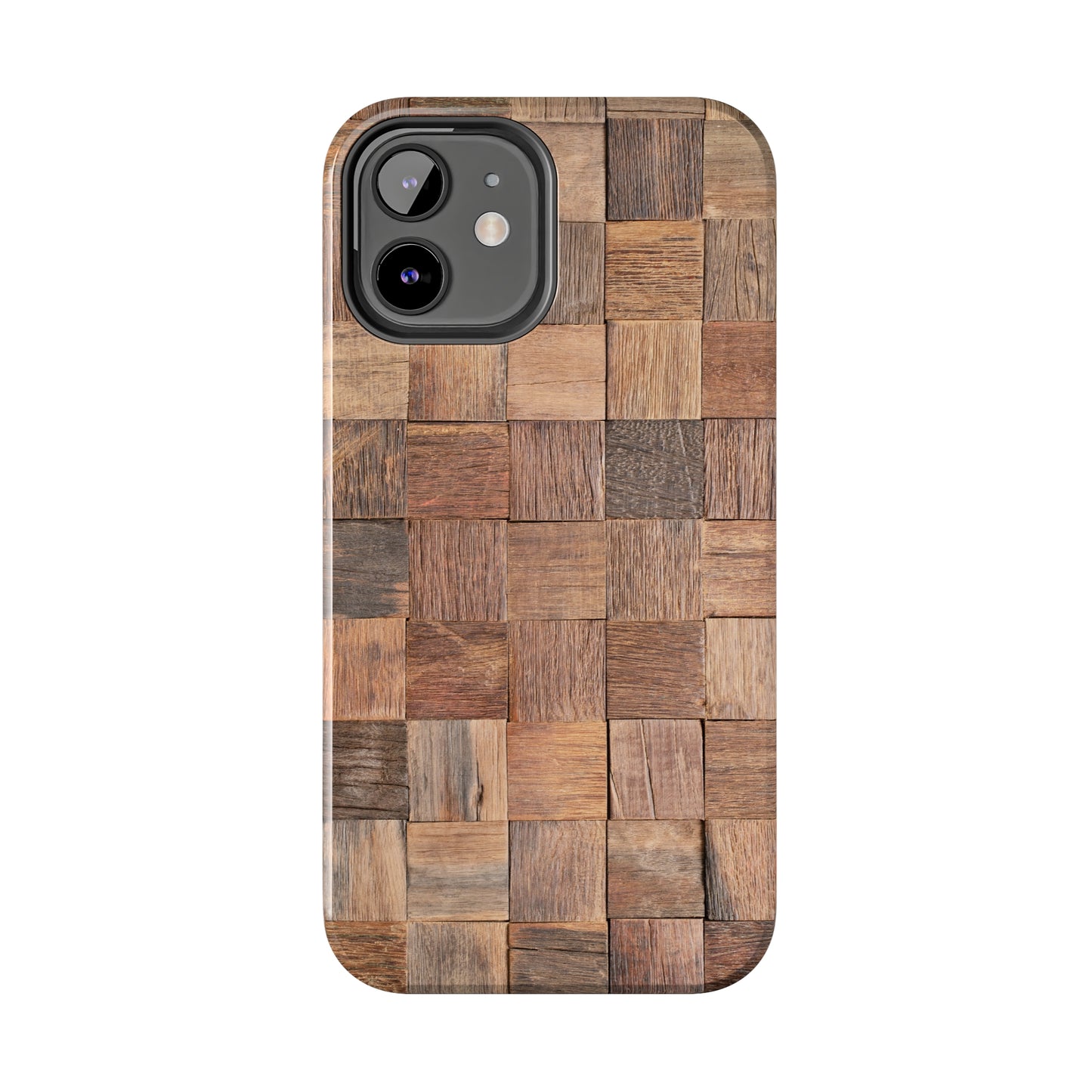 Organic Elegance Natural Woven Wood Design Design Iphone Tough Phone Case