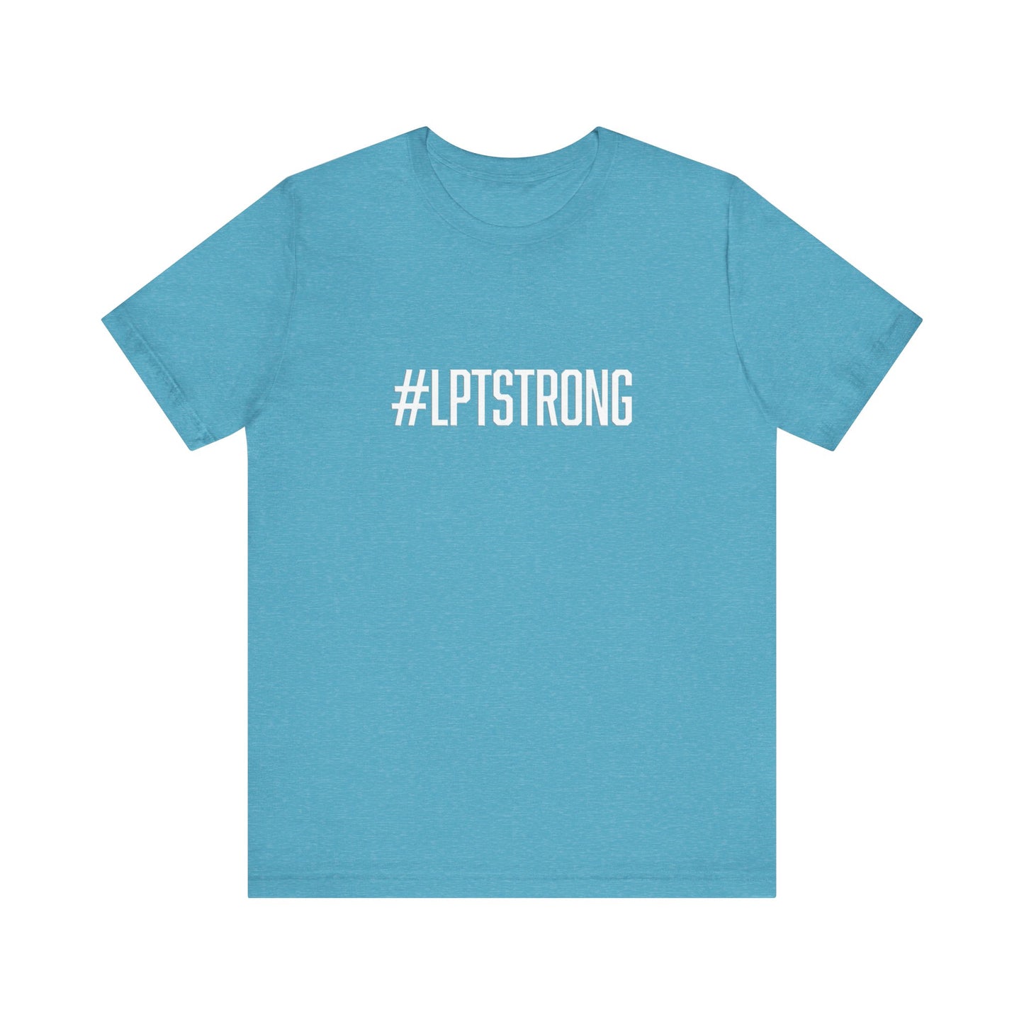 #LPTSTRONG in Blue Wave Pattern- Short Sleeve T-Shirt XS-5XL - 13 Colors