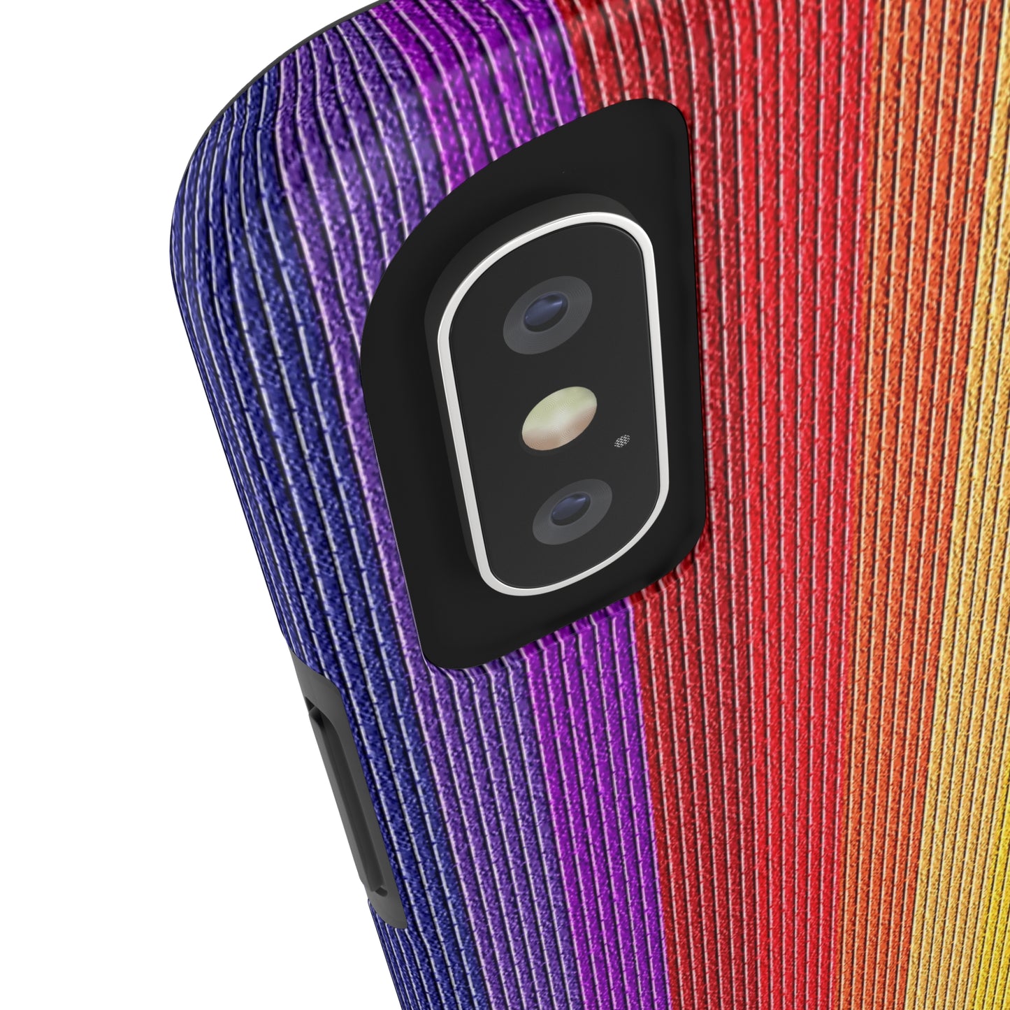 Rainbow Stripe Design Iphone Tough Phone Case