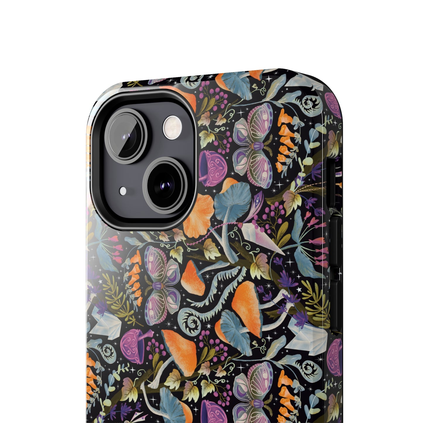 Whimsical Witches' Haven Mystical Garden of Mushrooms and Butterflies Iphone Tough Phone Case